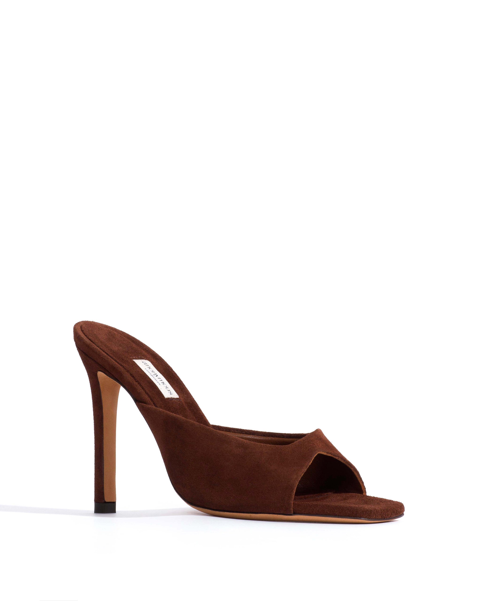Mazy 100 Calf suede Chocolate - Anonymous Copenhagen Heels
