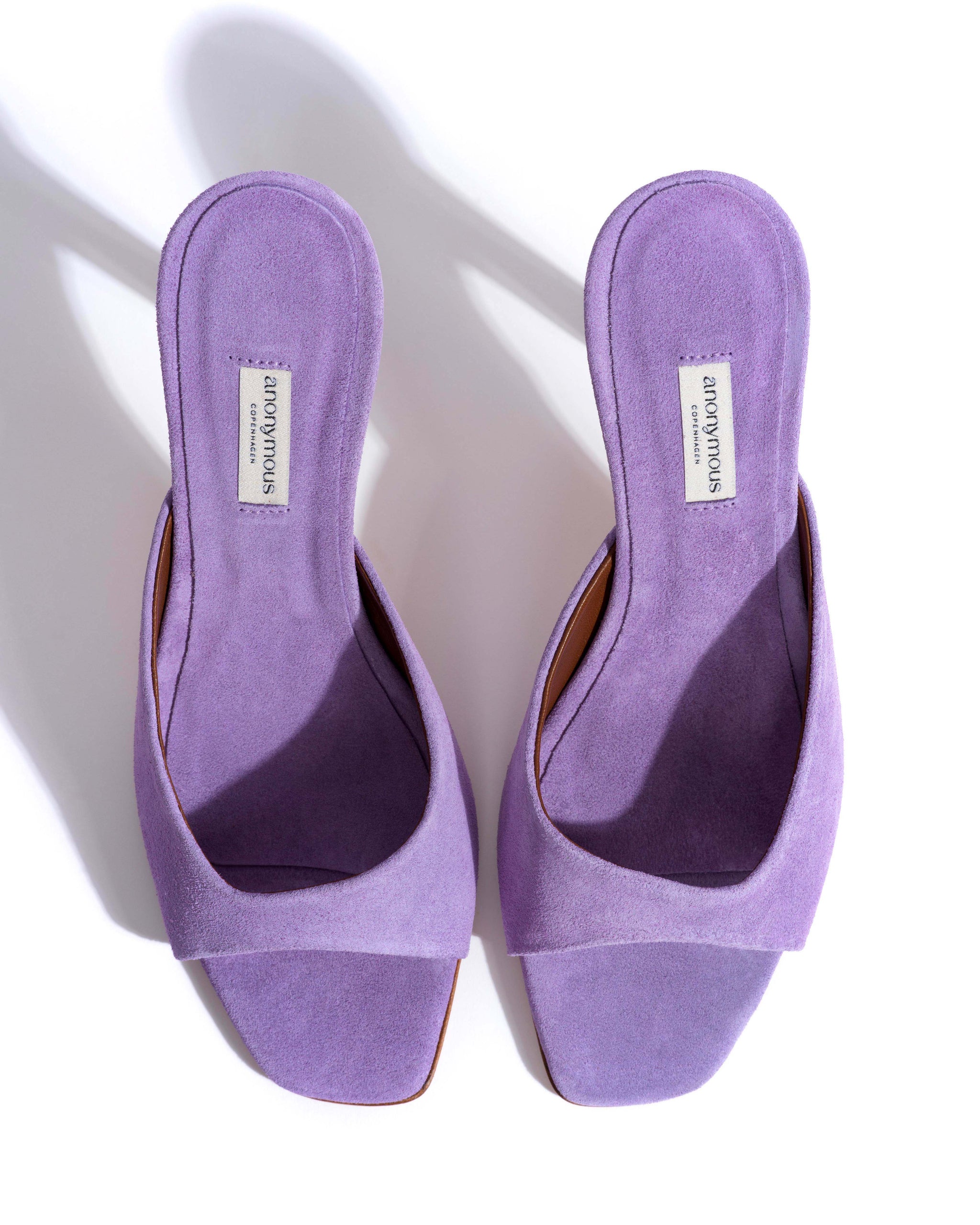 Mazy 100 Calf suede Lavender ice - Anonymous Copenhagen Heels