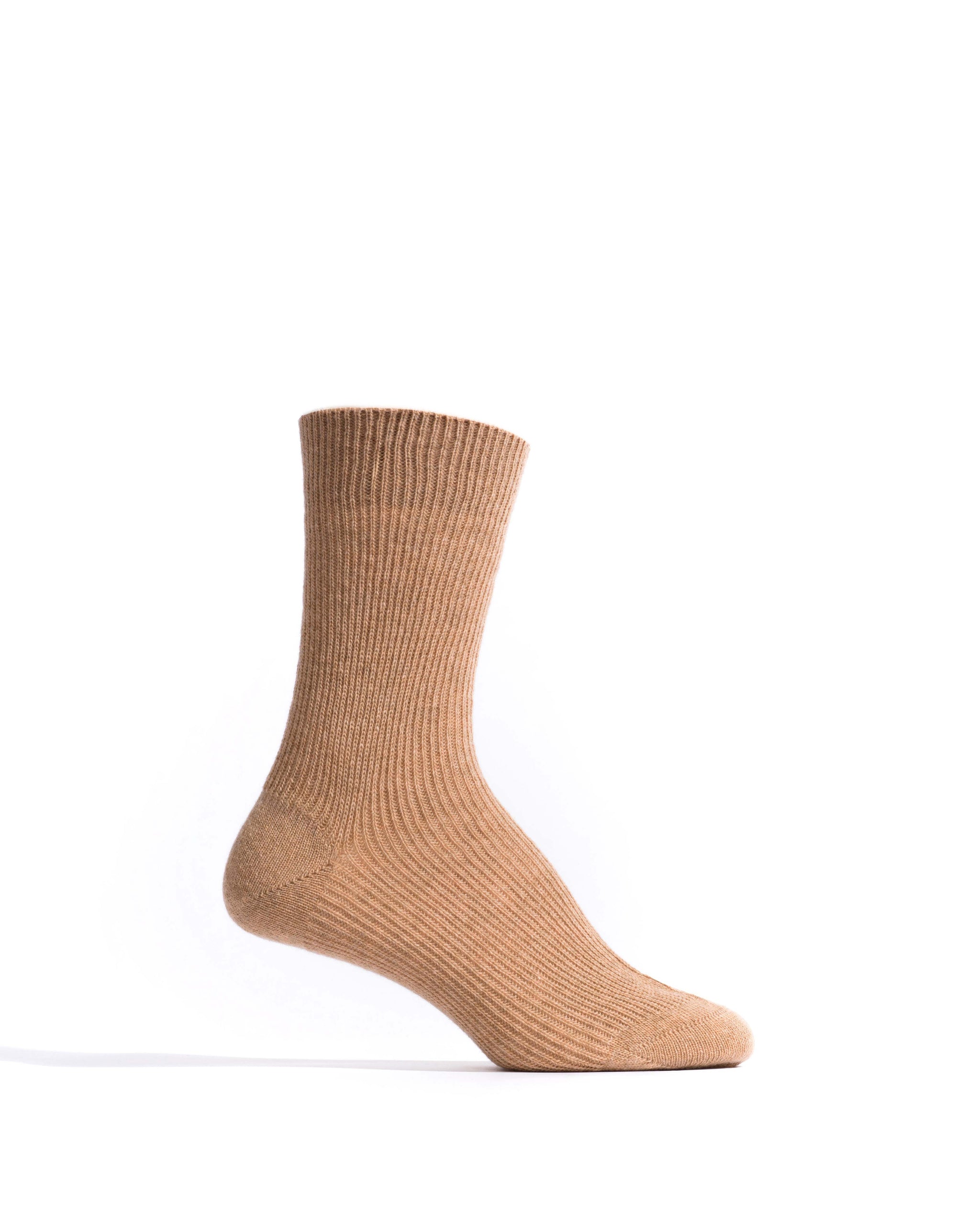 Lanai cashmere socks 70% wool 30% cashmere Caramel