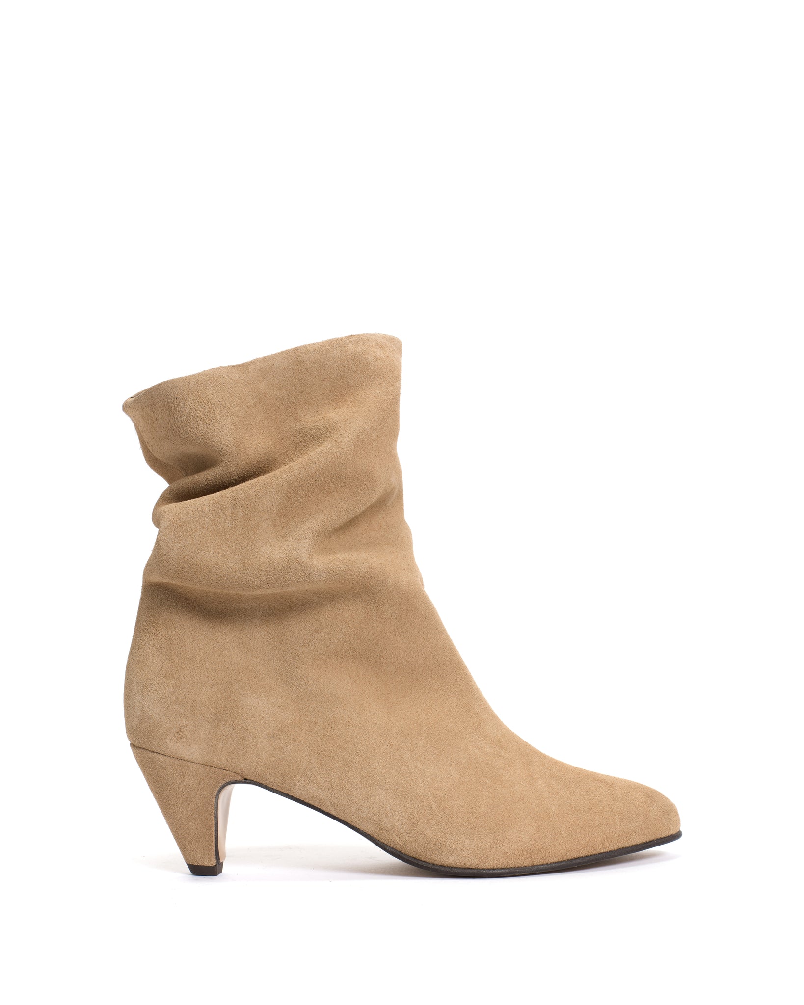 Vully 50 stiletto Calf suede Desert sand - Anonymous Copenhagen
