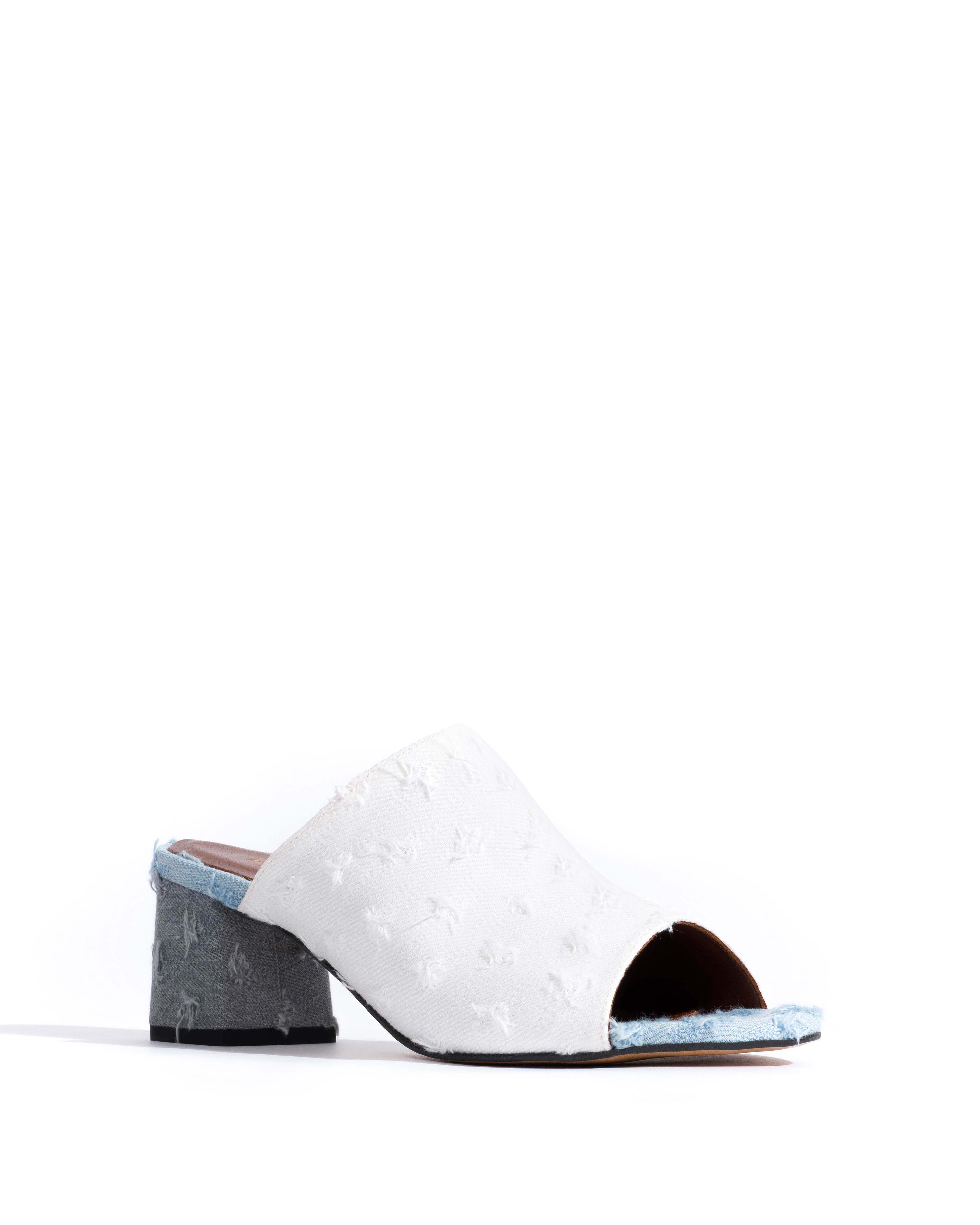 Horizon 55 Denim mix Distressed washed white & Distressed washed blue & Distressed washed grey