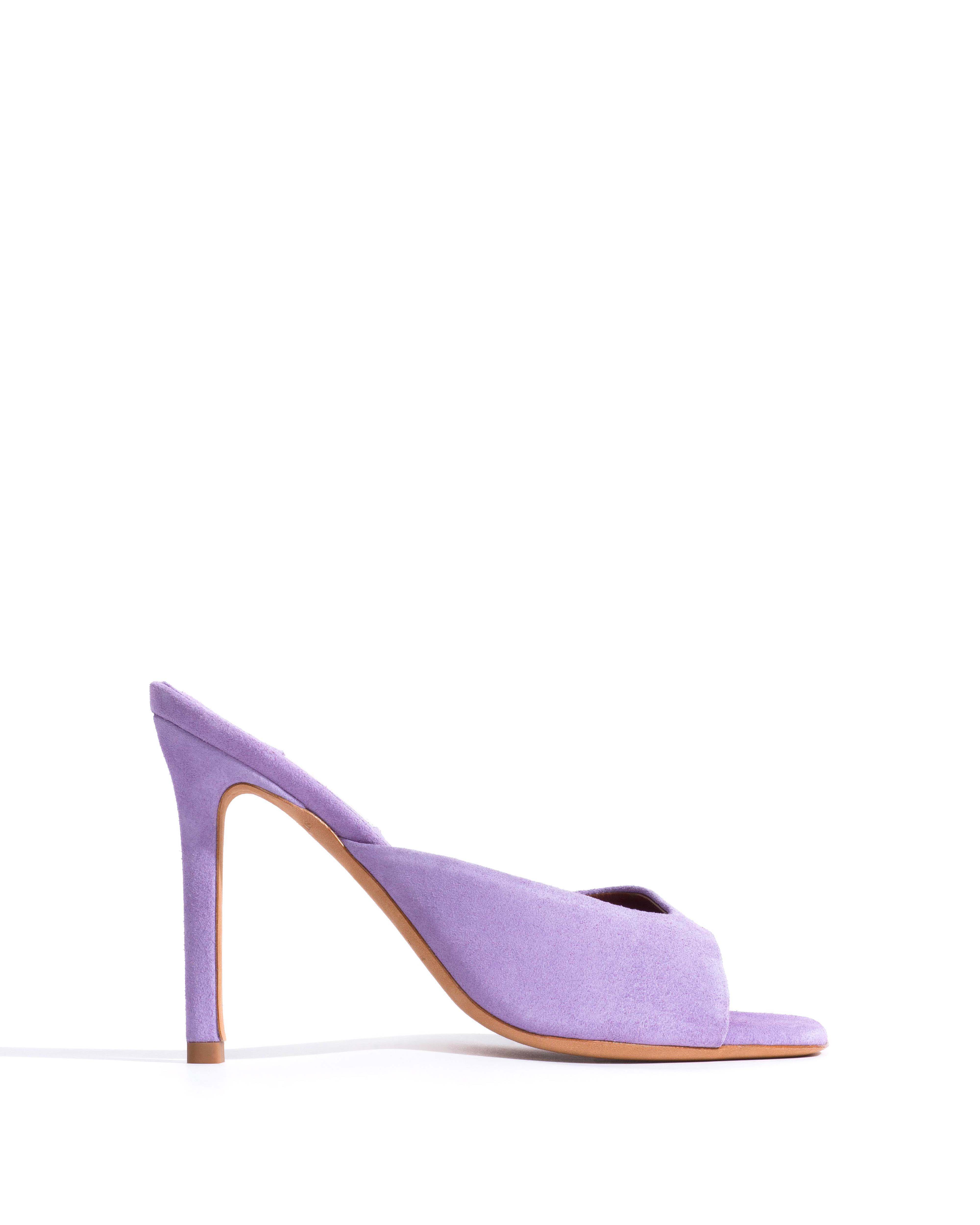 Mazy 100 Calf suede Lavender ice