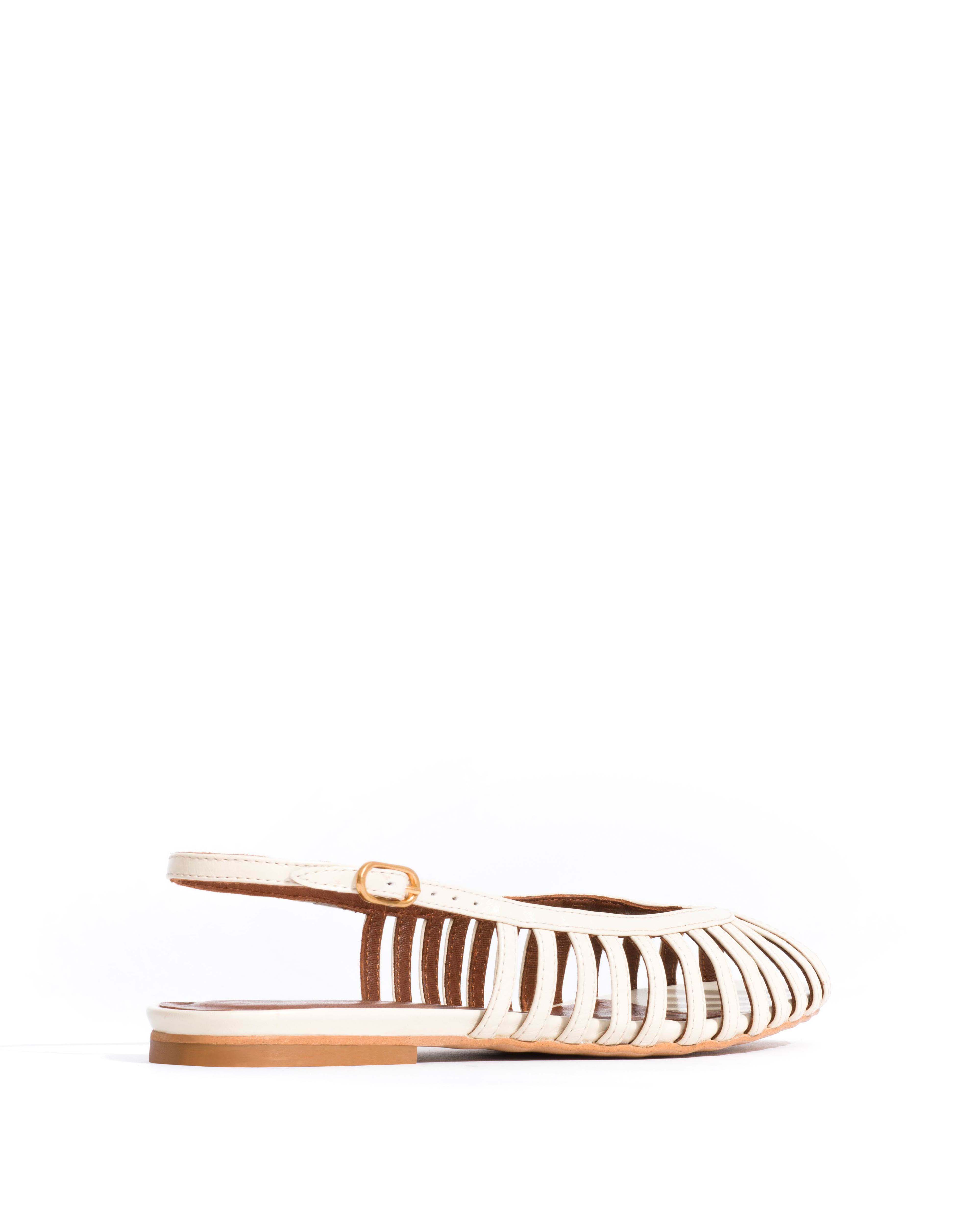 Carminho 10 Crinkled polished goat White sand