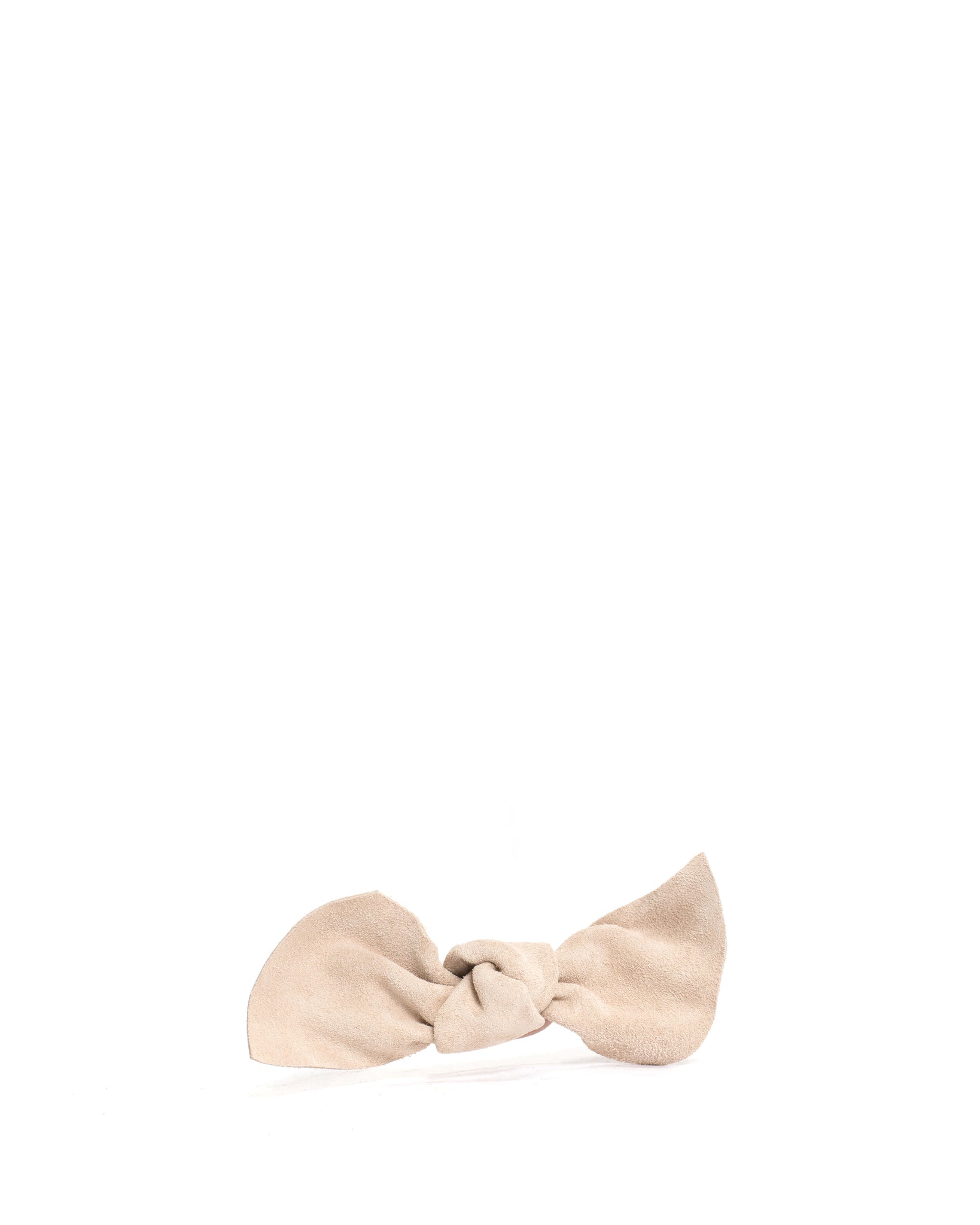 Linnie hair elastic grand bow Calf suede Vanilla cream - Anonymous Copenhagen