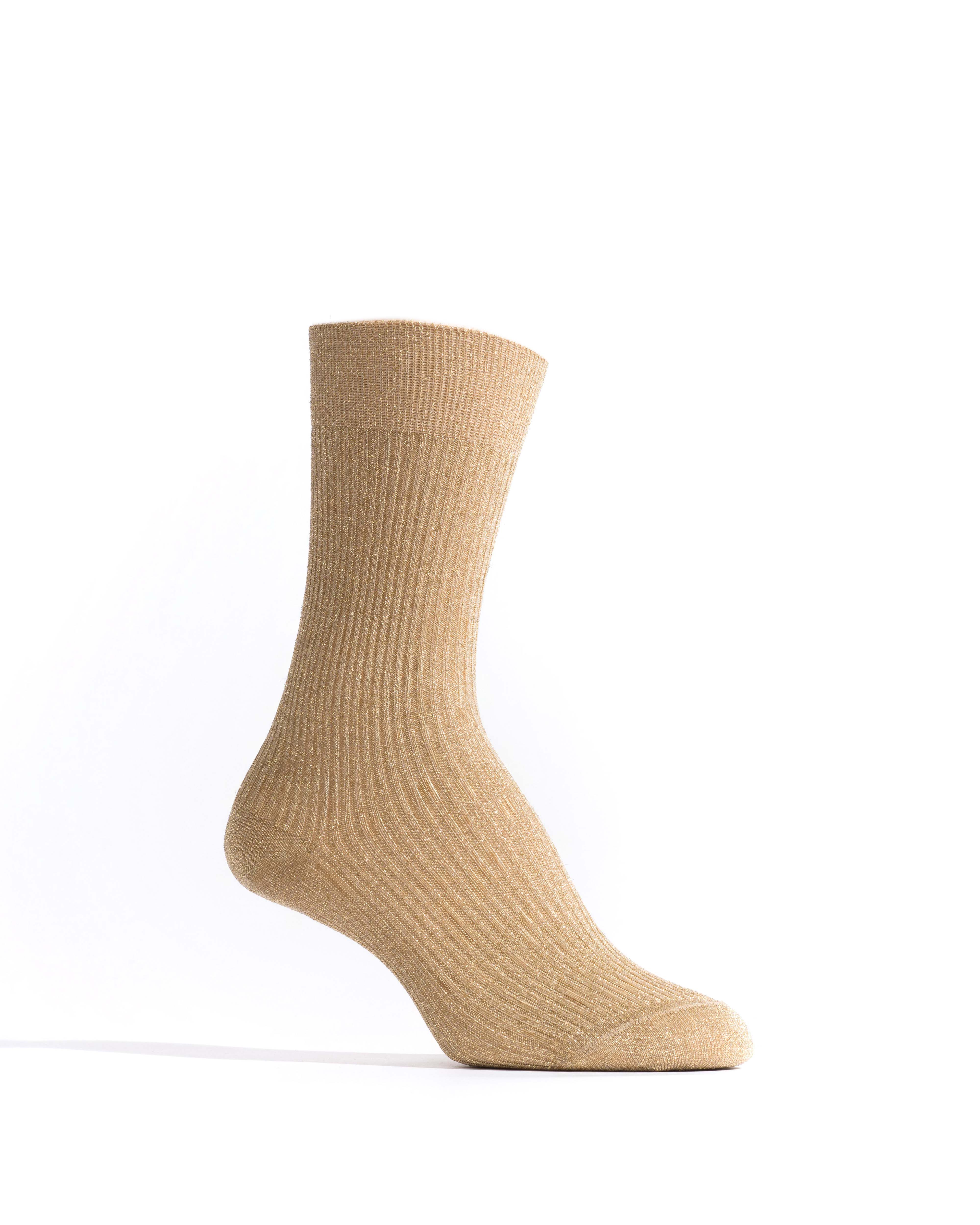 Noa glitter socks 52% nylon 48% polyester Gold