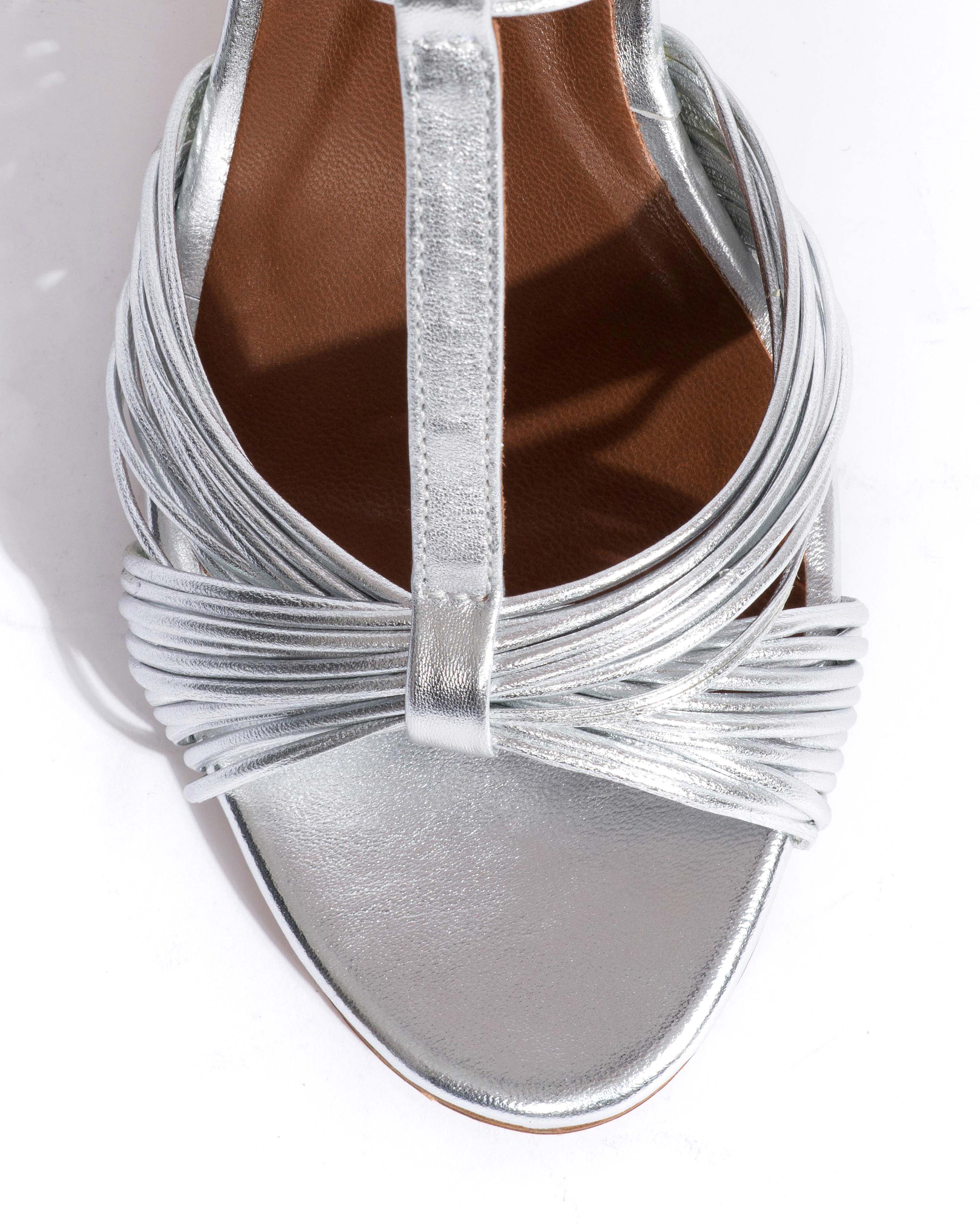 Alessandra 75 Metallic goat Silver