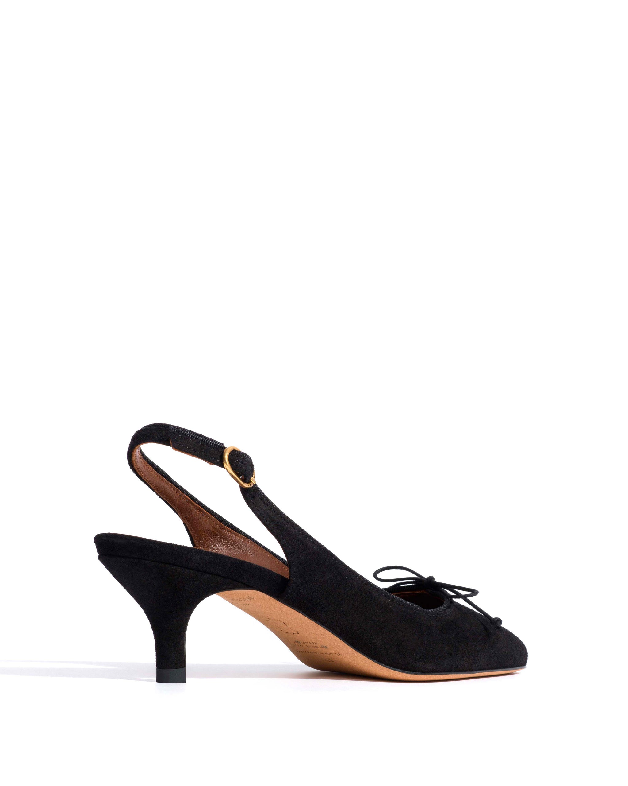 Kasy 50 kitten Calf suede Black - Anonymous Copenhagen Heels
