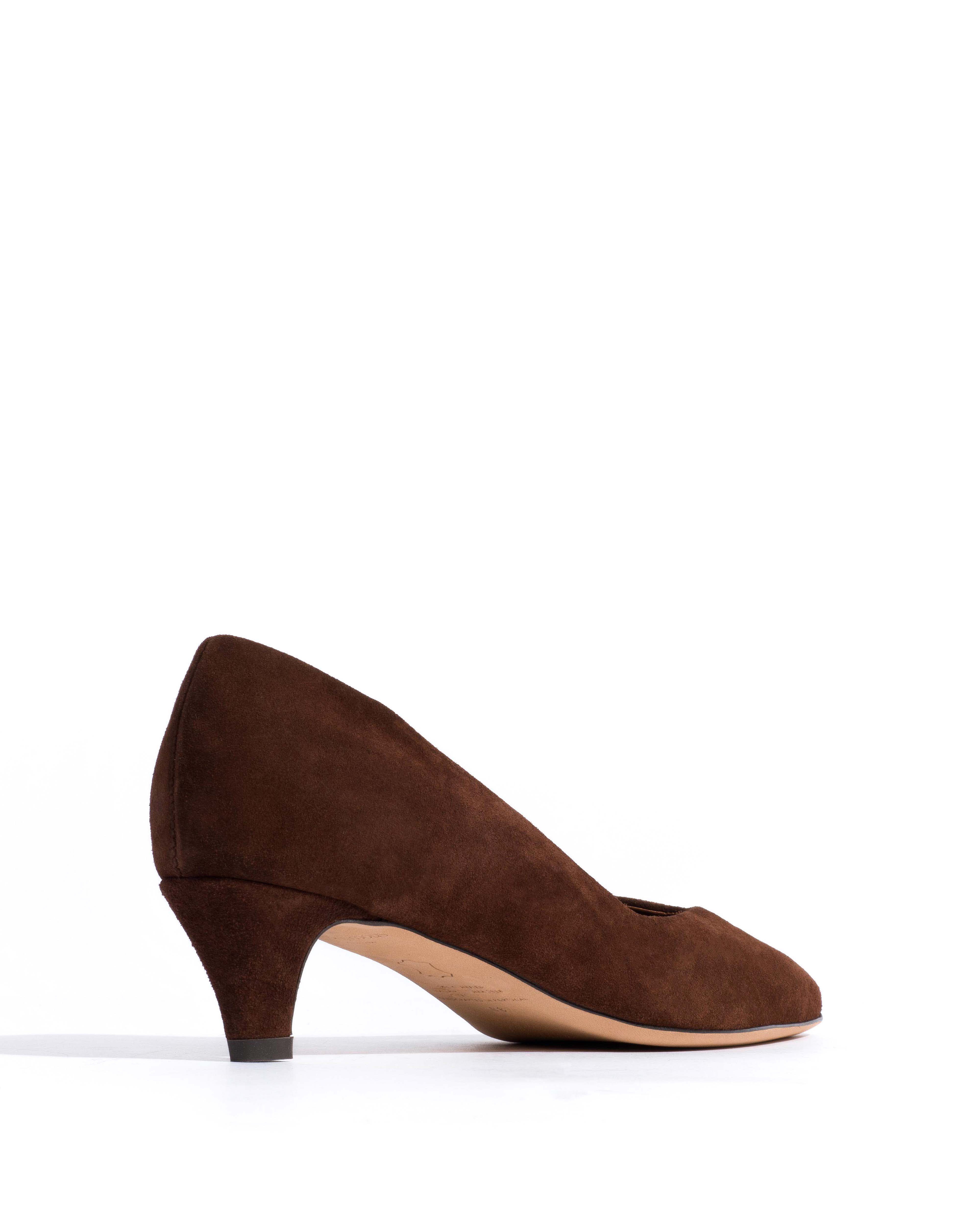Trini 40 stiletto Calf suede Chocolate