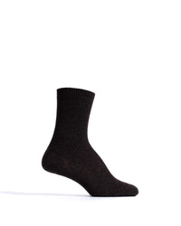 Lanai cashmere socks 70% wool 30% cashmere Espresso brown