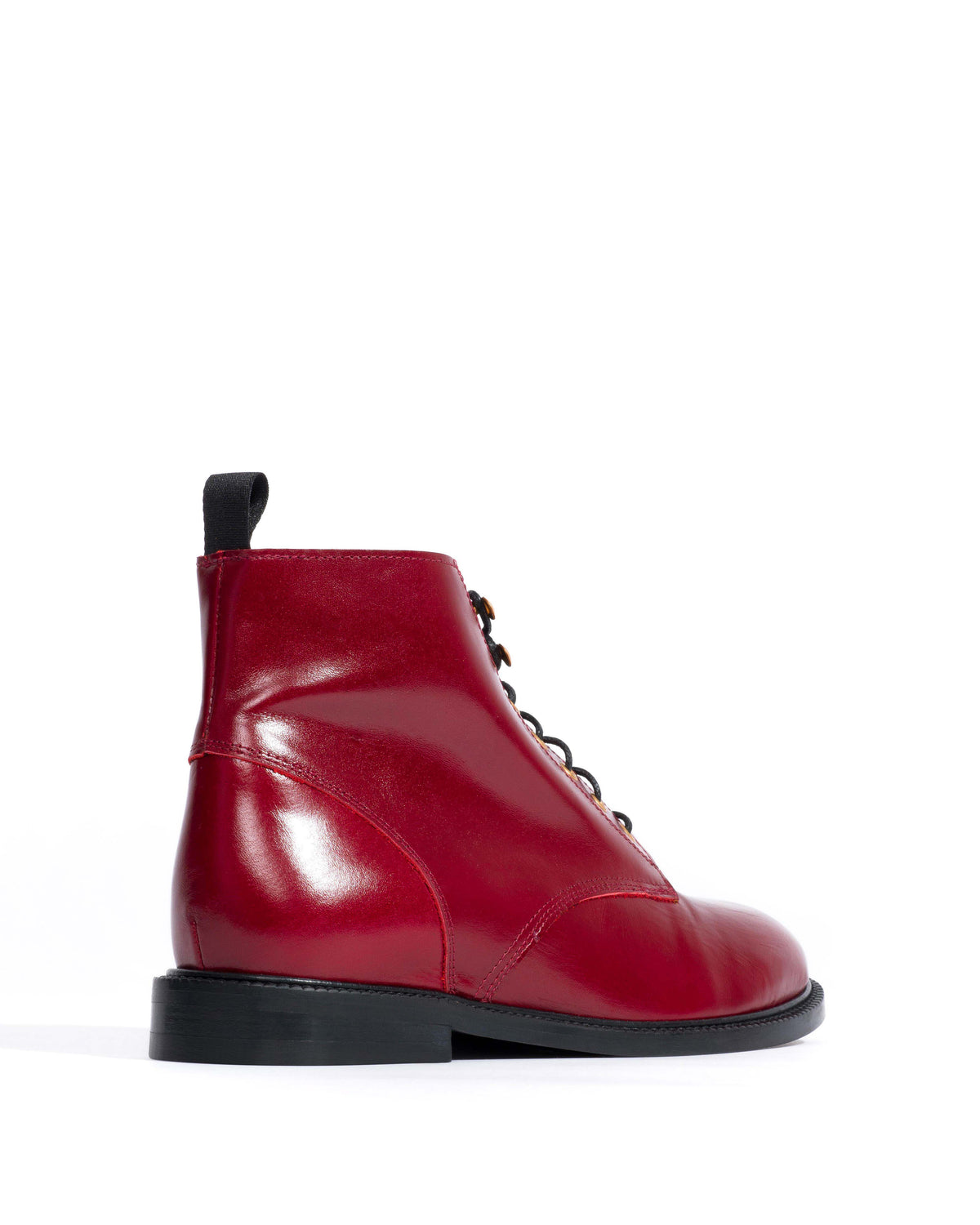 Valery Crinkled soft calf Pomegranate