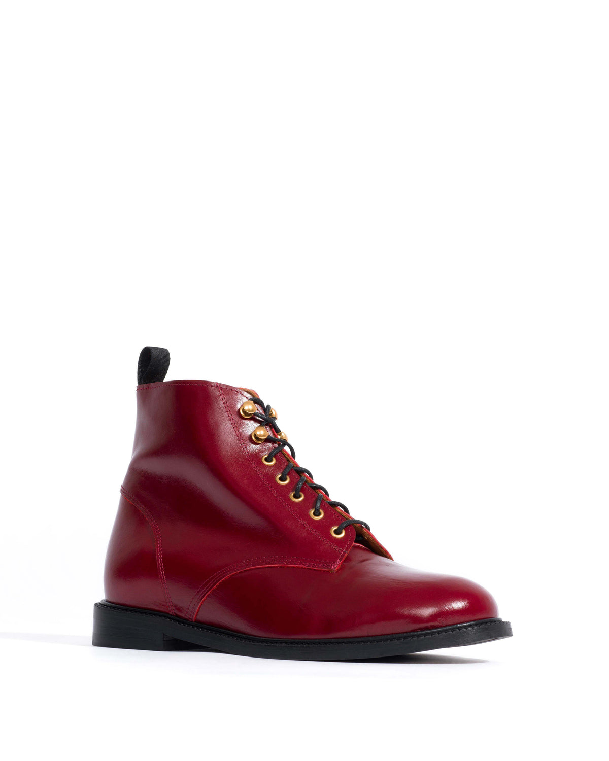 Valery Crinkled soft calf Pomegranate