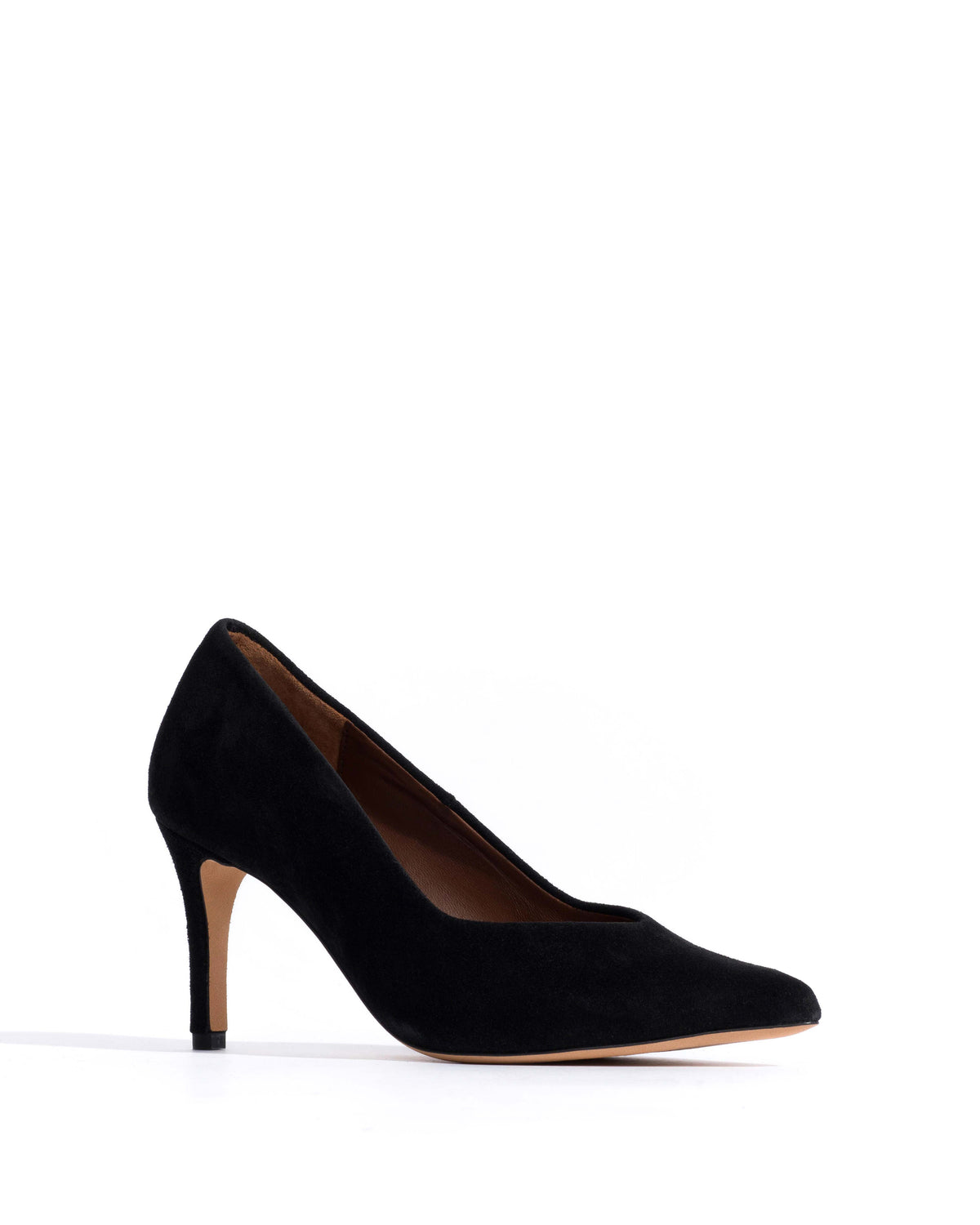 Trini 75 Calf suede Black