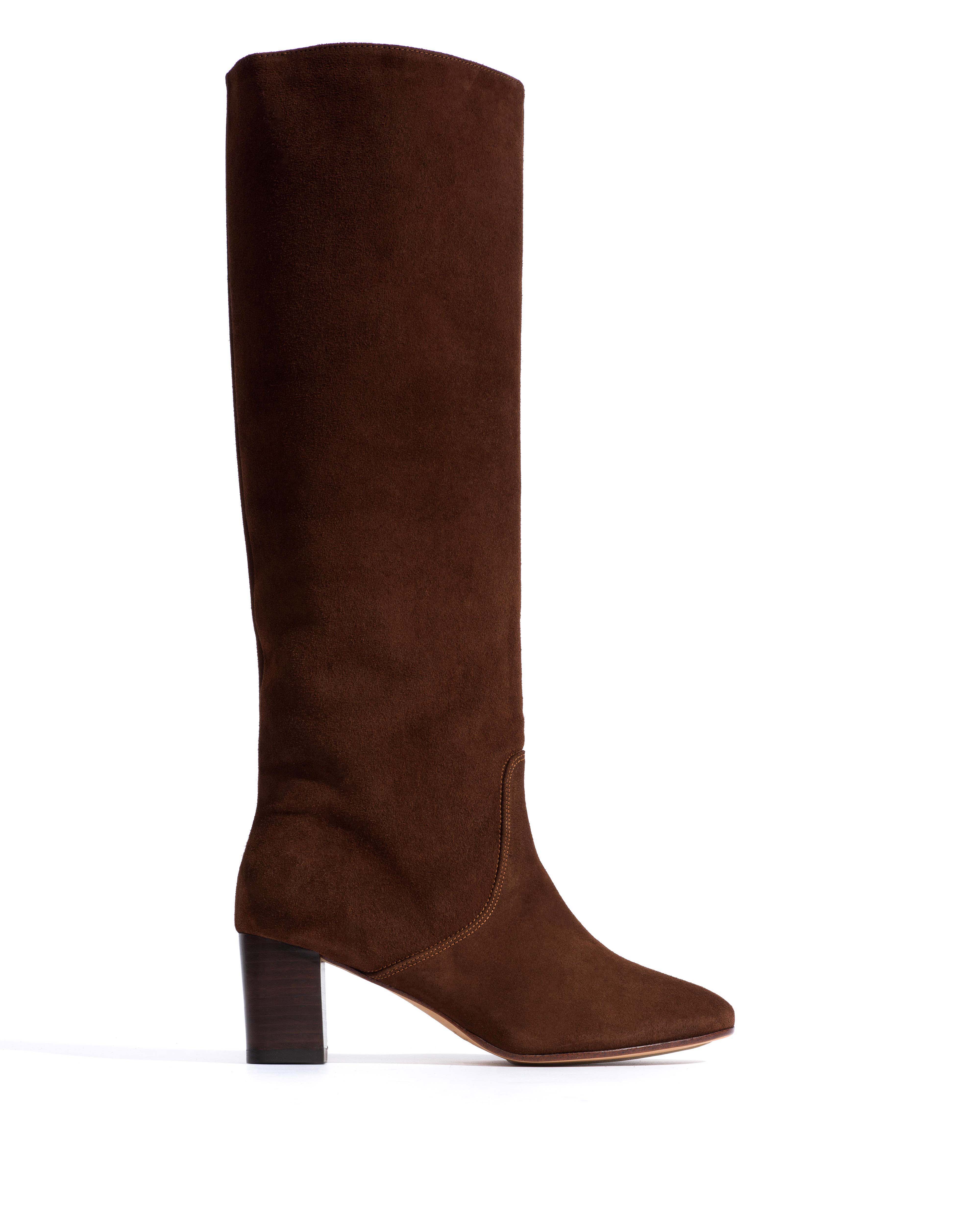 Henriette Calf suede Chocolate