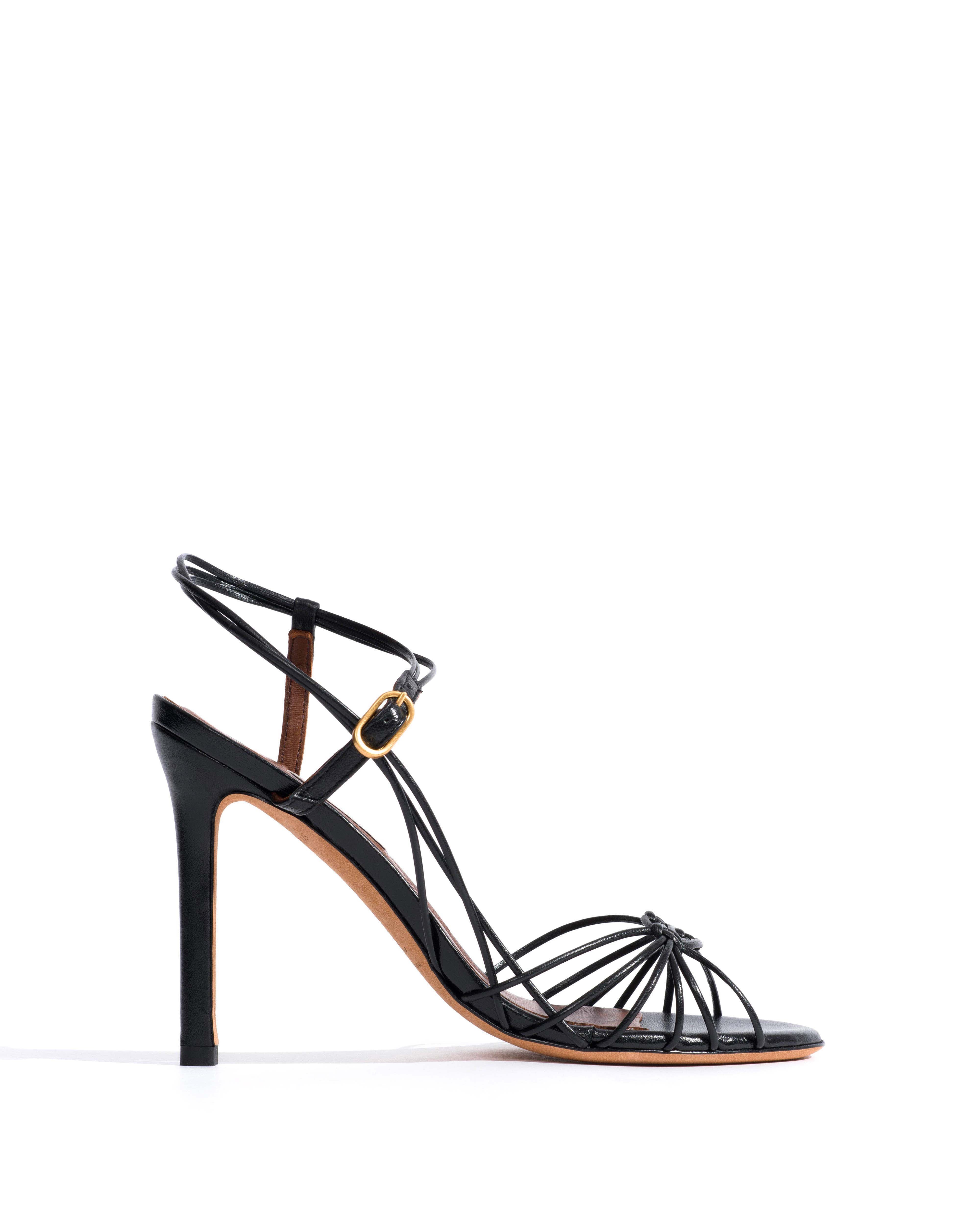 Savannah 100 hand-braided Shiny lamb Black