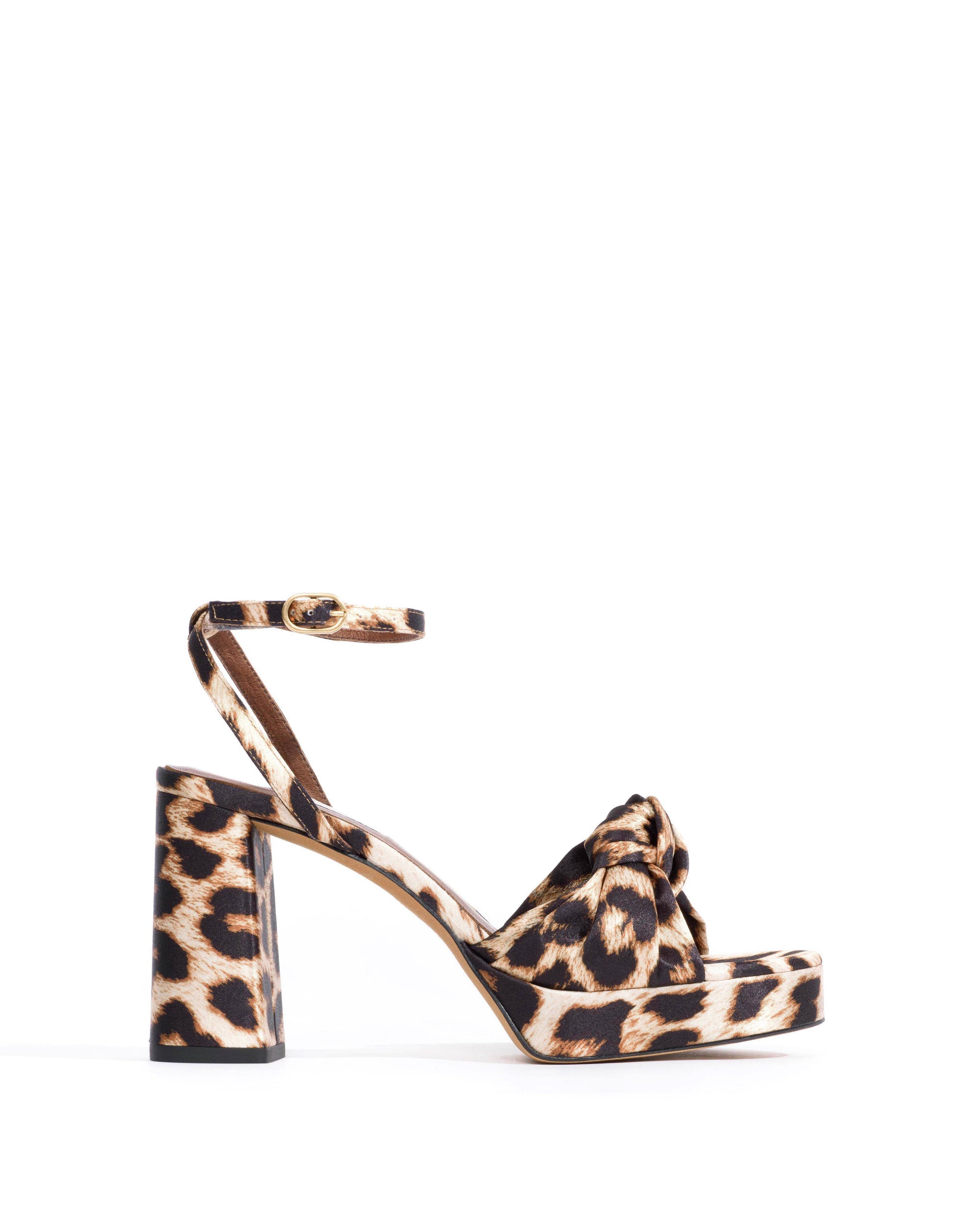 Aliza 85 platform Satin print Leopard - Anonymous Copenhagen Heels