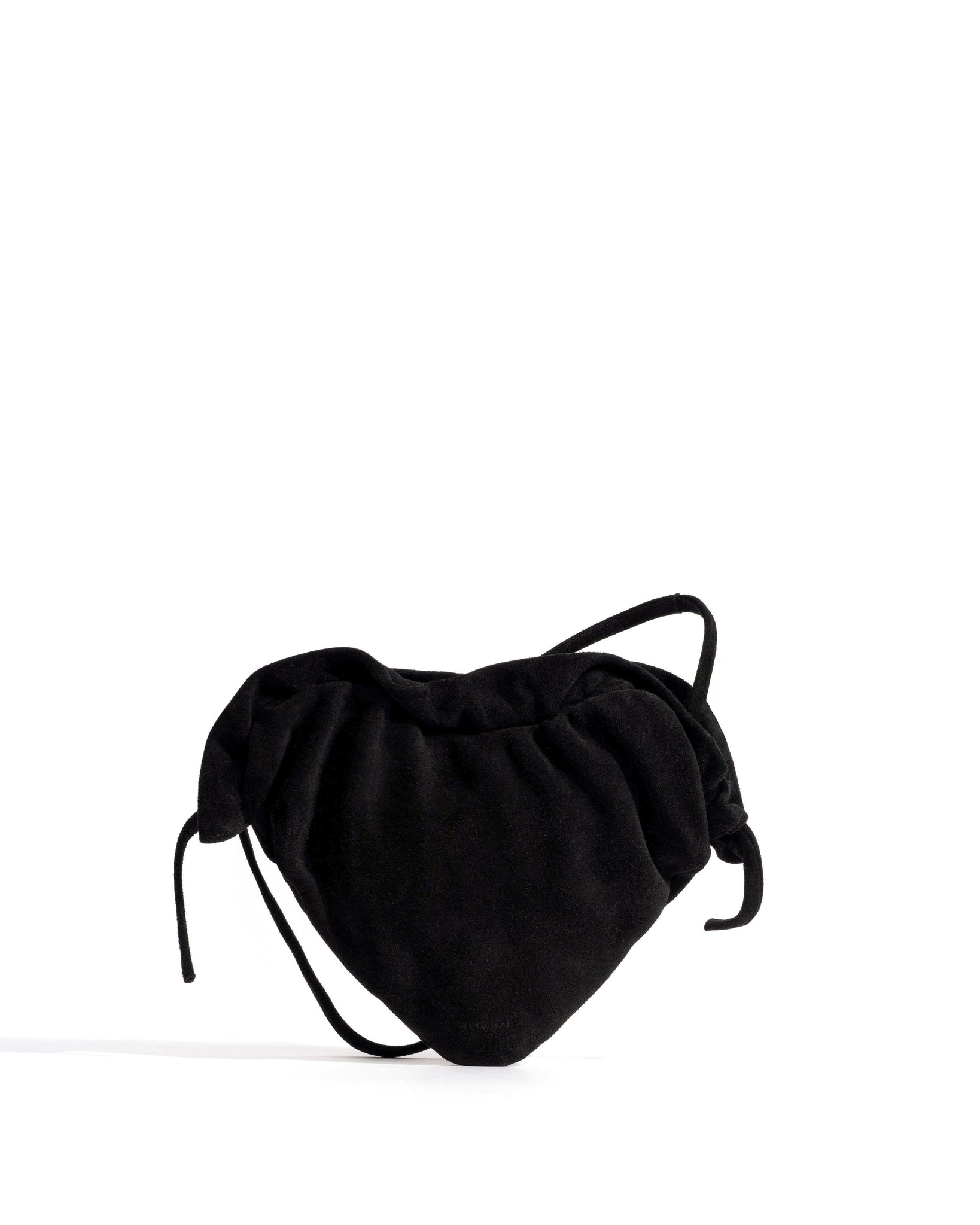 Zally heart bag Calf suede Black - Anonymous Copenhagen Bags