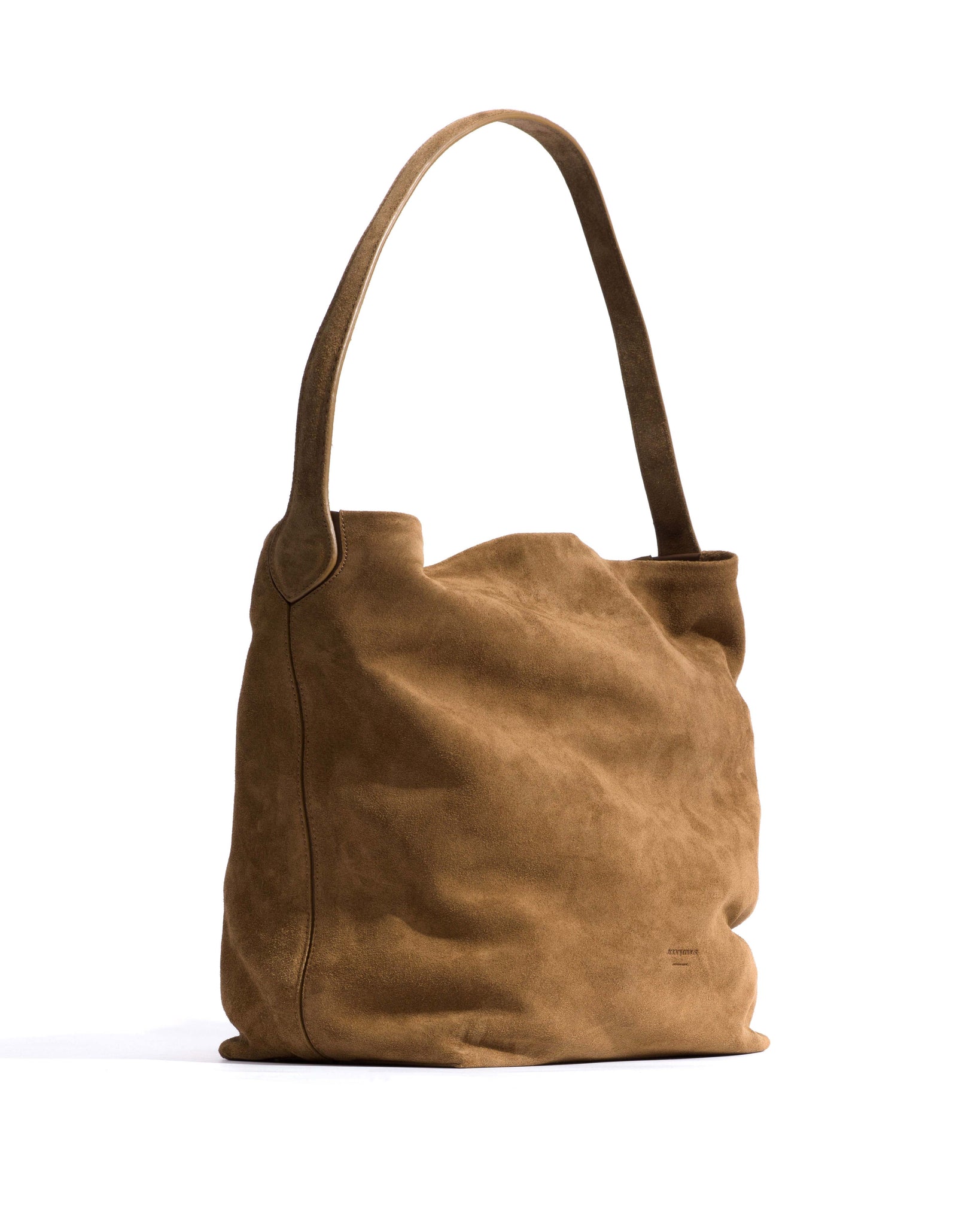 Versa slouchy everyday bag Calf suede Cinnamon