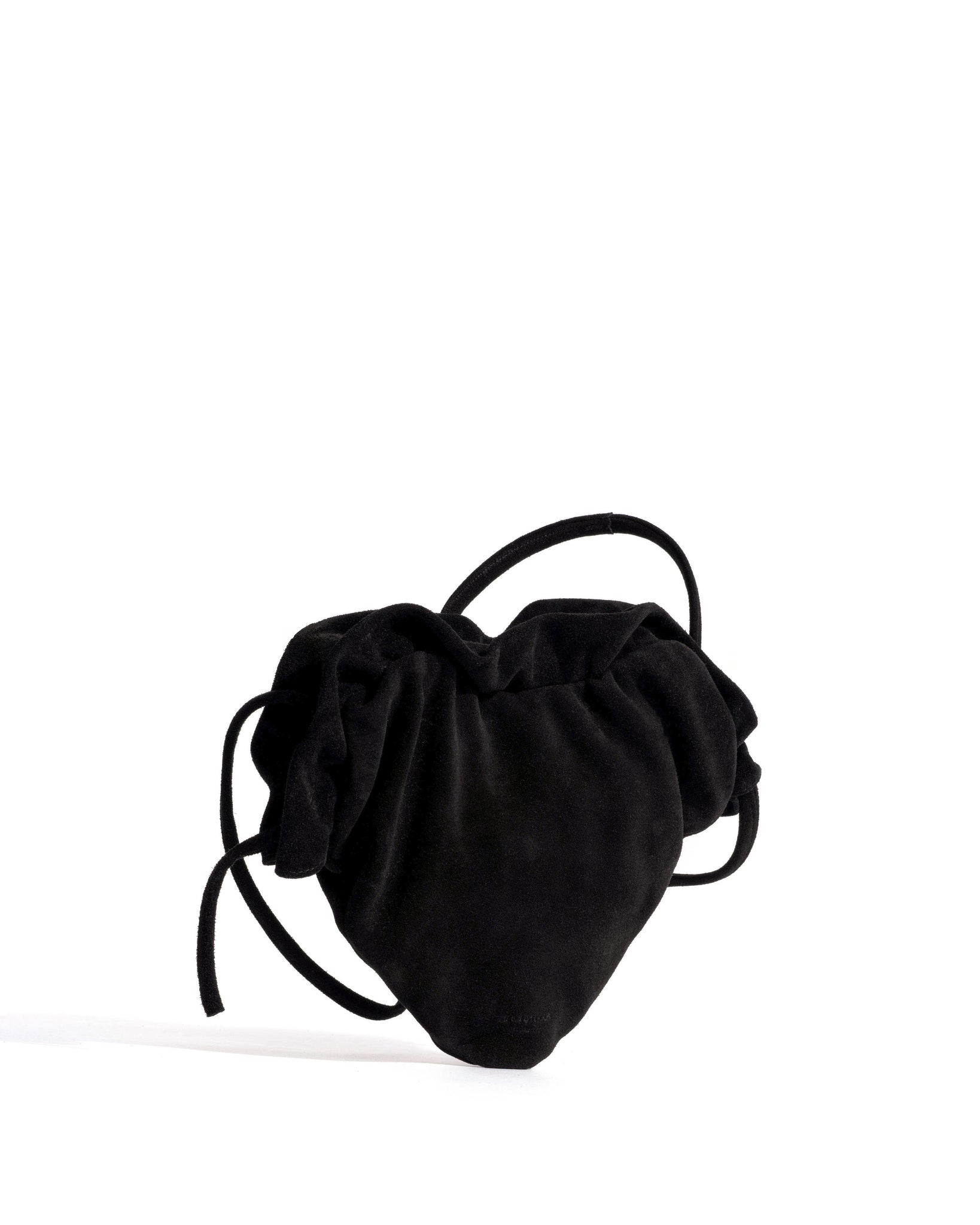Zally heart bag Calf suede Black - Anonymous Copenhagen Bags