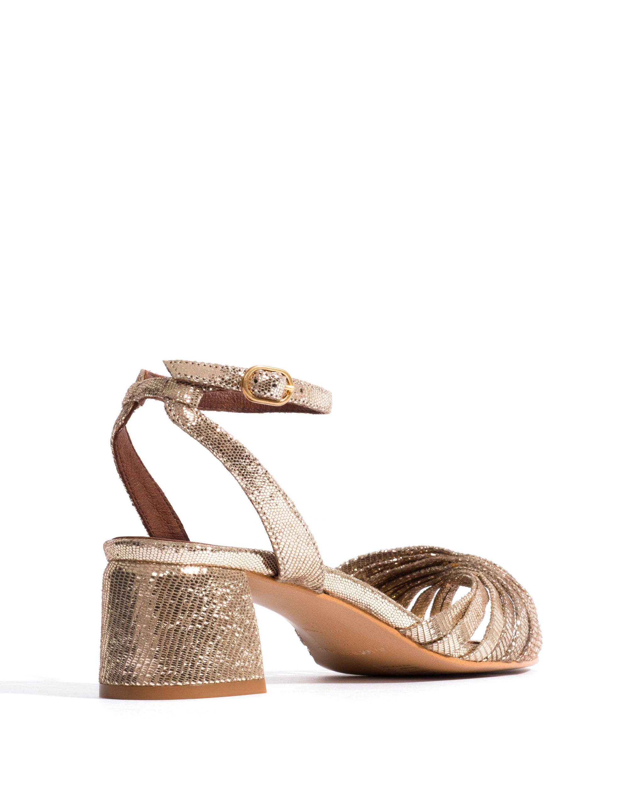 Margriet Lizard metallic goat Vintage champagne - Anonymous Copenhagen Shoes