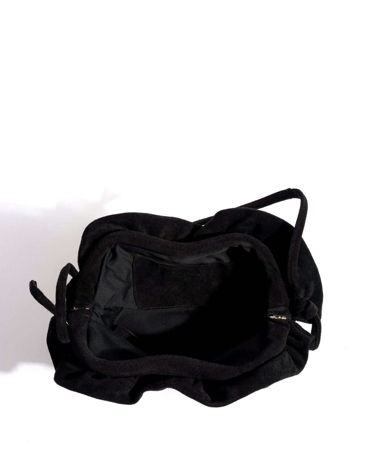 Zally classic heart bag Calf suede Black