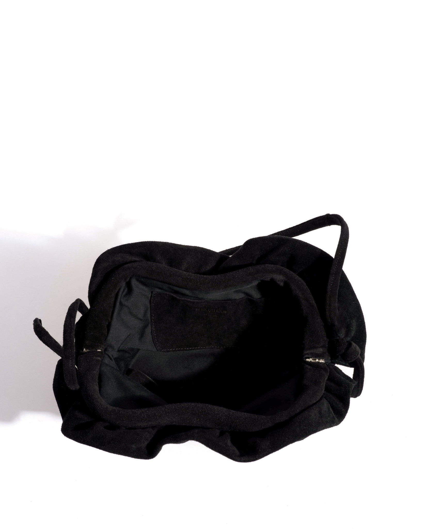 Zally heart bag Calf suede Black - Anonymous Copenhagen Bags