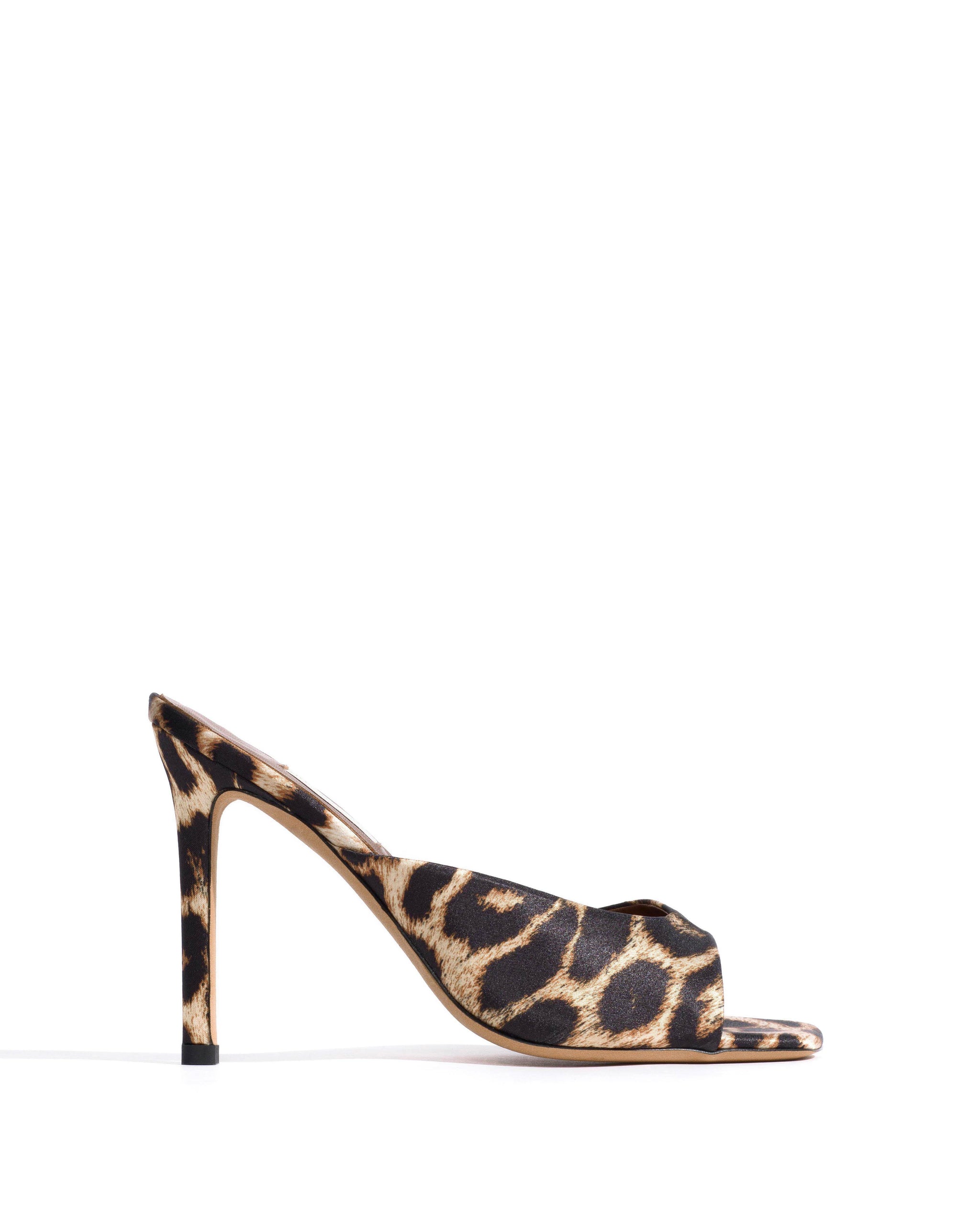 Mazy 100 Satin print Leopard - Anonymous Copenhagen Heels