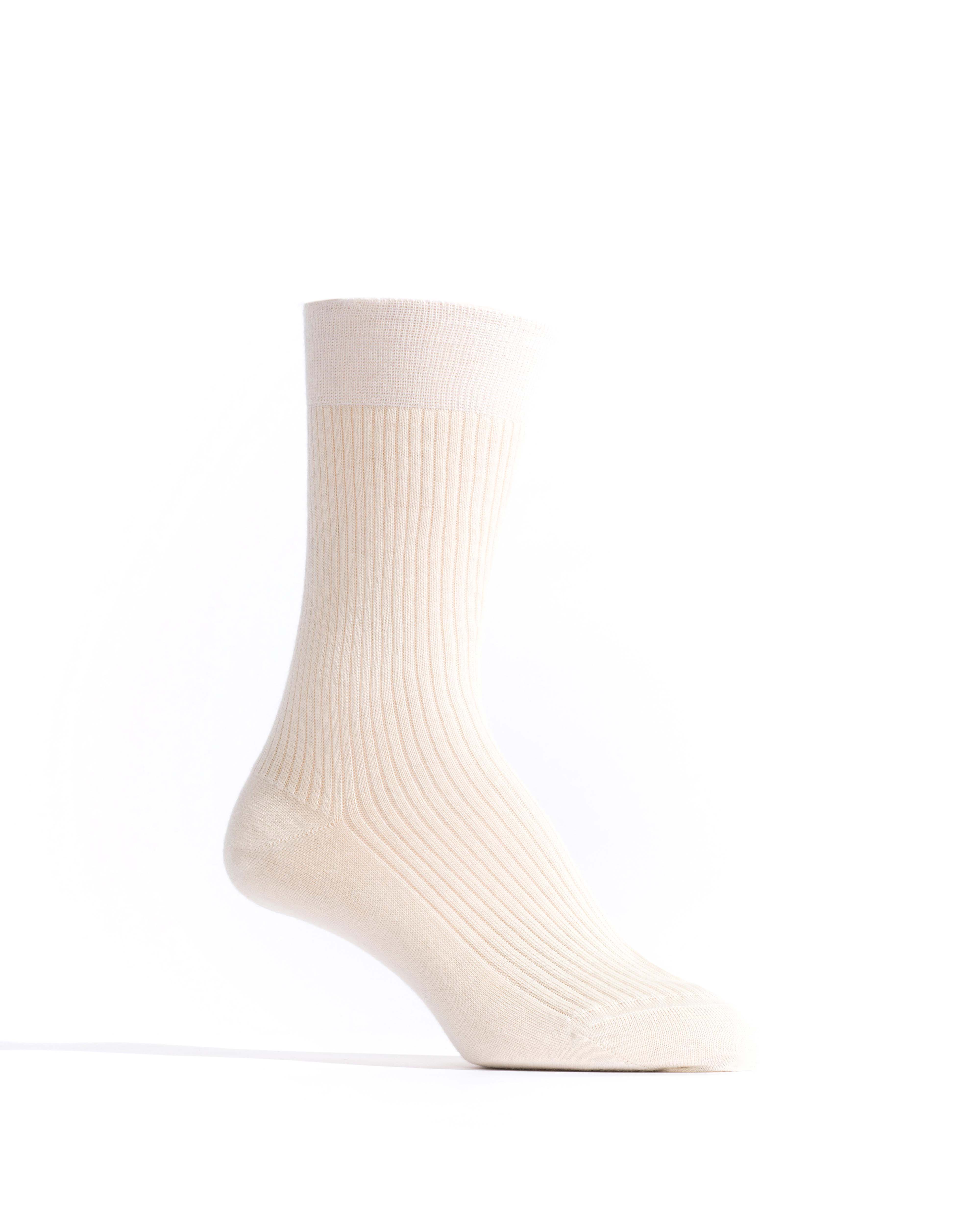 Ines silk cashmere socks 30% silk 70% cashmere Cream