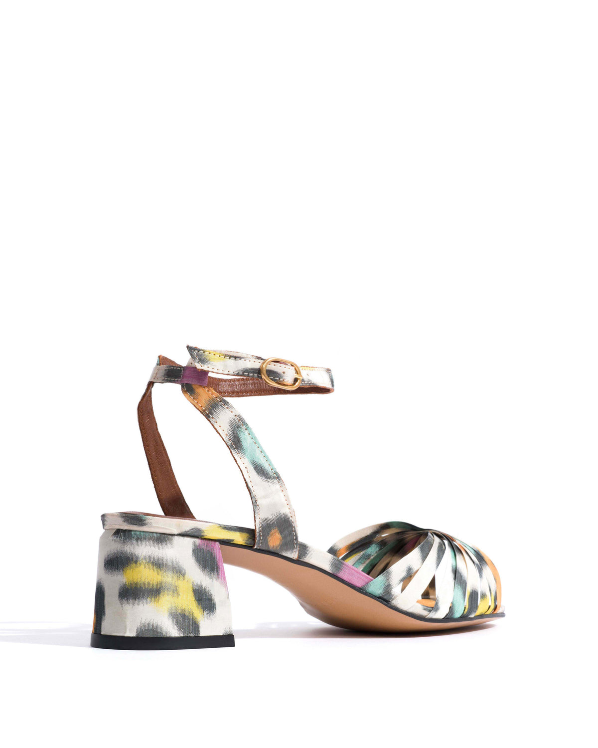 Margriet Satin print Multicolor leopard