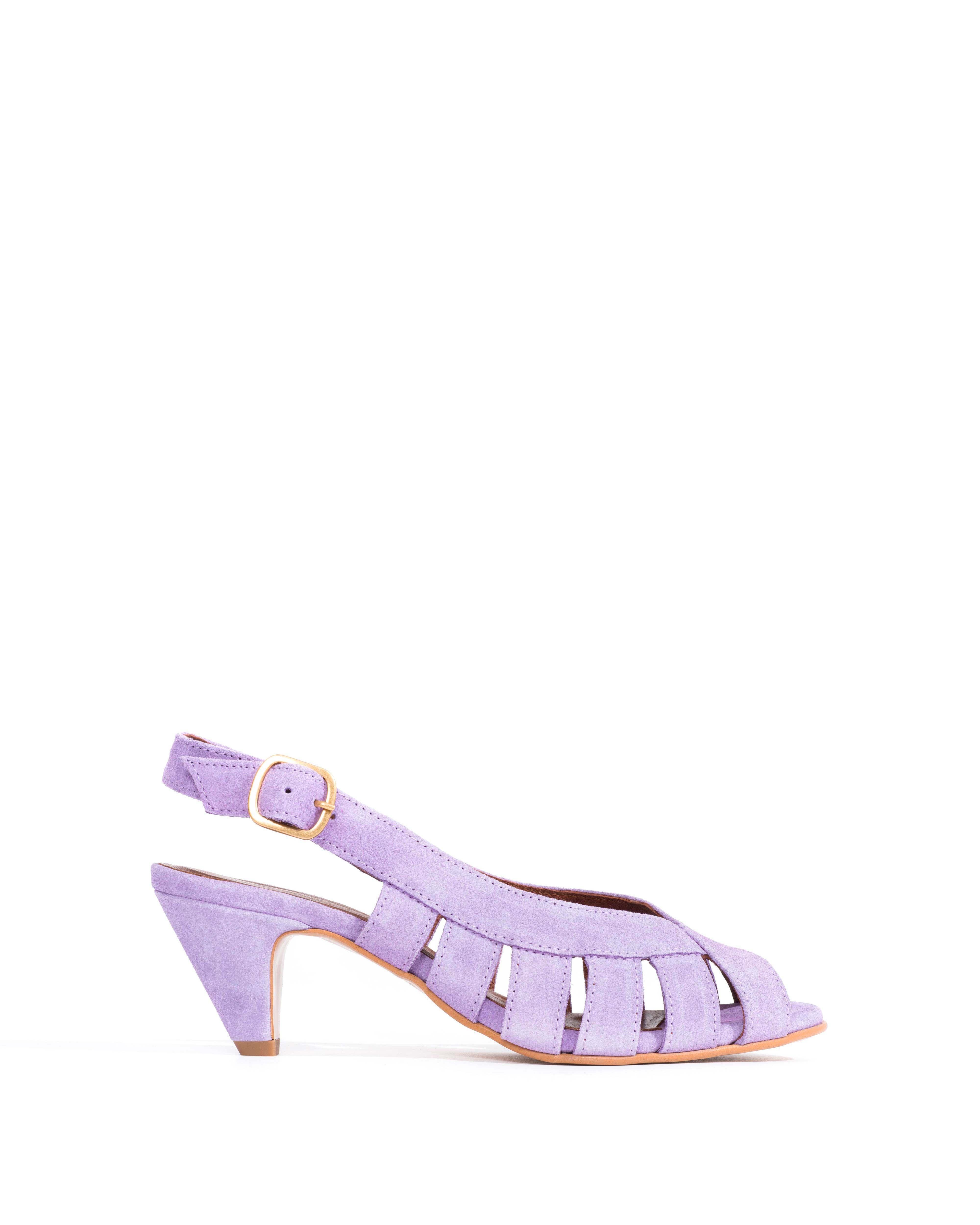 Sophie 50 stiletto Calf suede Lavender ice