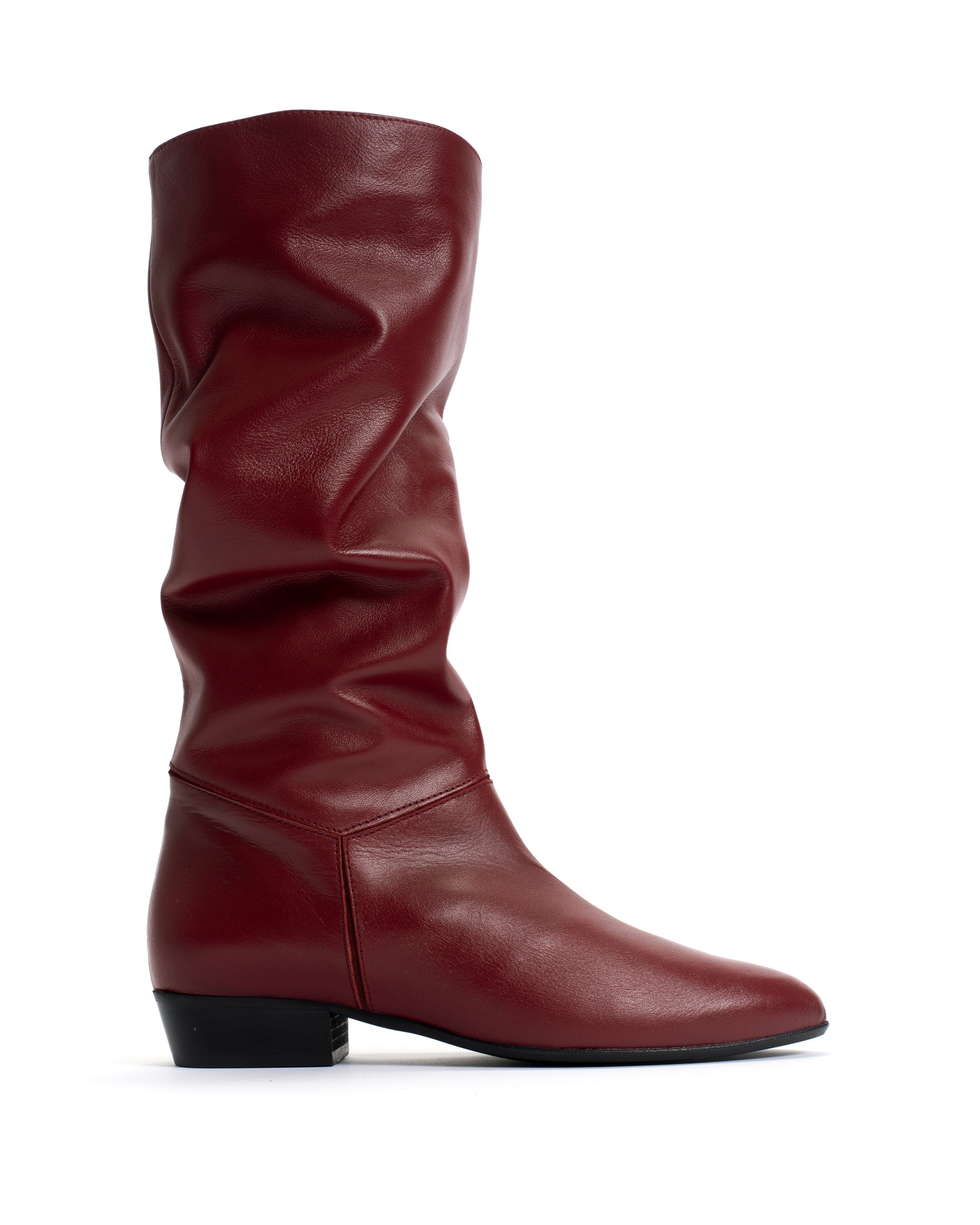 Jasmina 20 Soft calf & suede leather Pomegranate - Anonymous Copenhagen