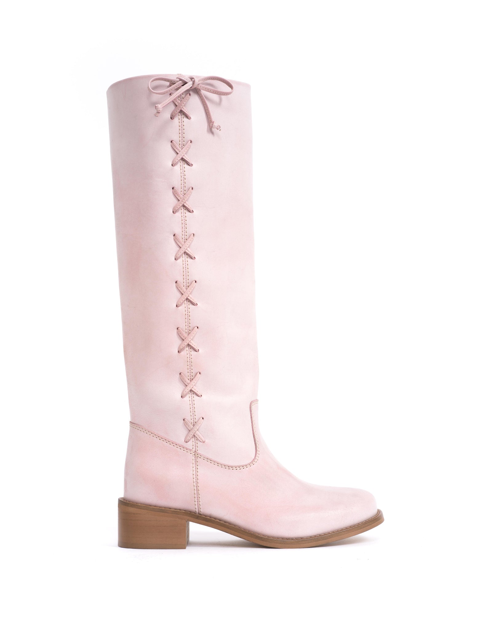 Dico Ann Side laces Escovado Pink - Dico Copenhagen: High shaft boots