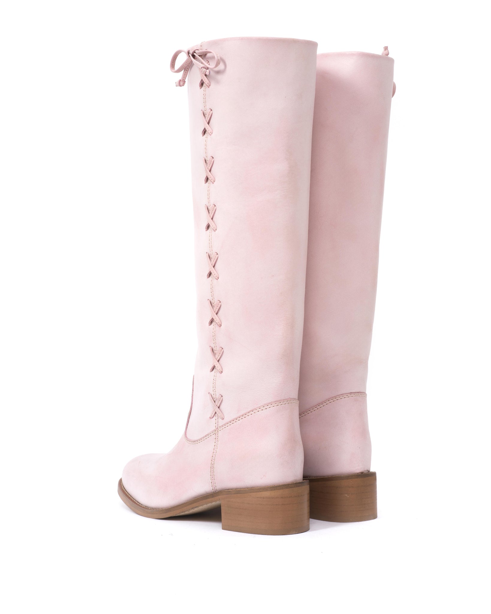 Dico Ann Side laces Escovado Pink - Dico Copenhagen: High shaft boots