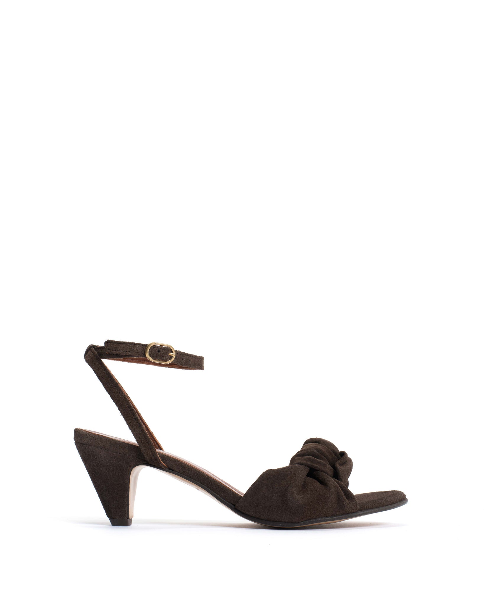 Aliza 50 stiletto Calf suede Coffee brown - Anonymous Copenhagen