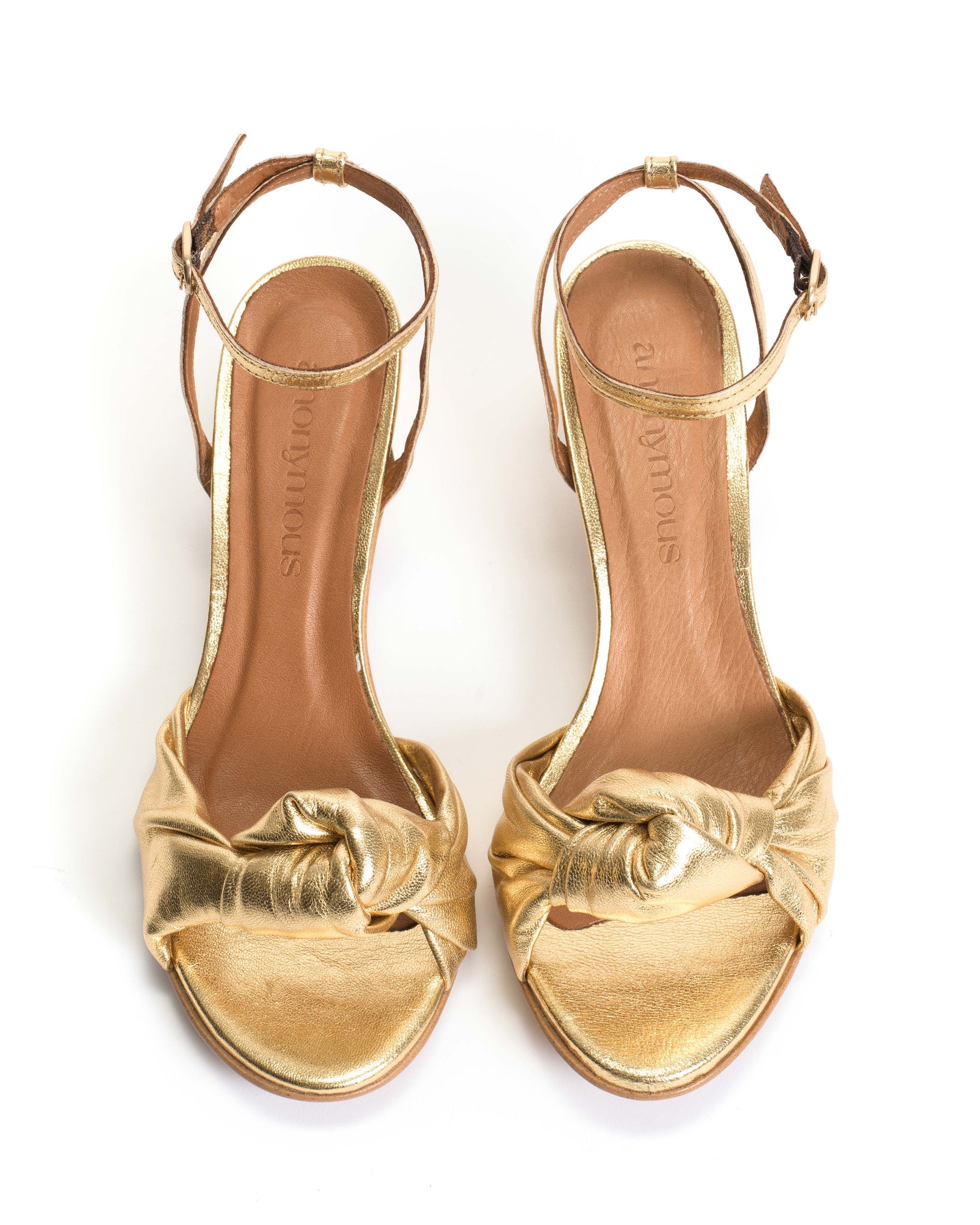 Aliza 50 stiletto Metallic Goat Gold - Anonymous Copenhagen