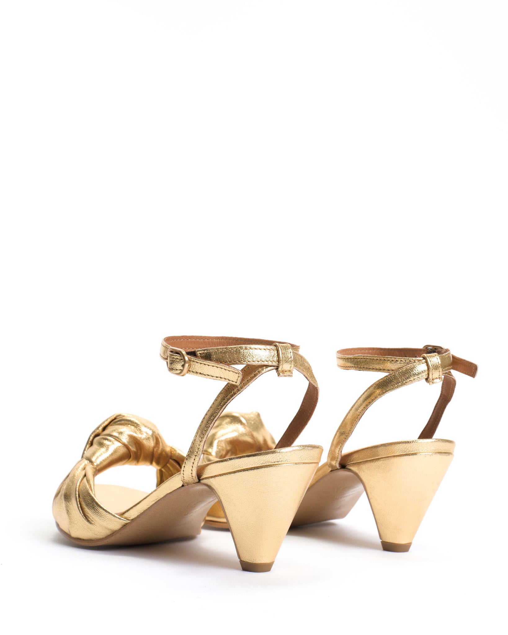 Aliza 50 stiletto Metallic Goat Gold - Anonymous Copenhagen