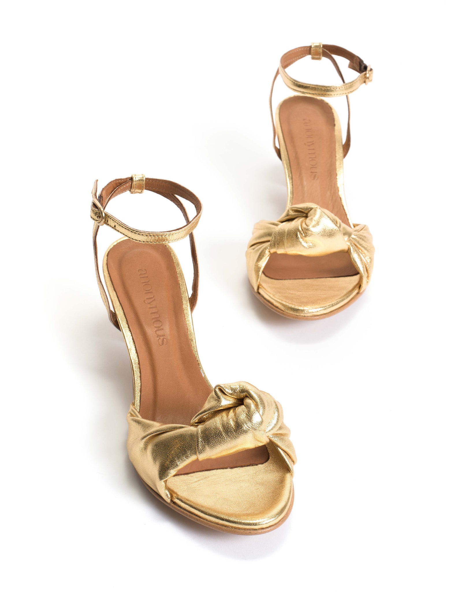 Aliza 50 stiletto Metallic Goat Gold - Anonymous Copenhagen