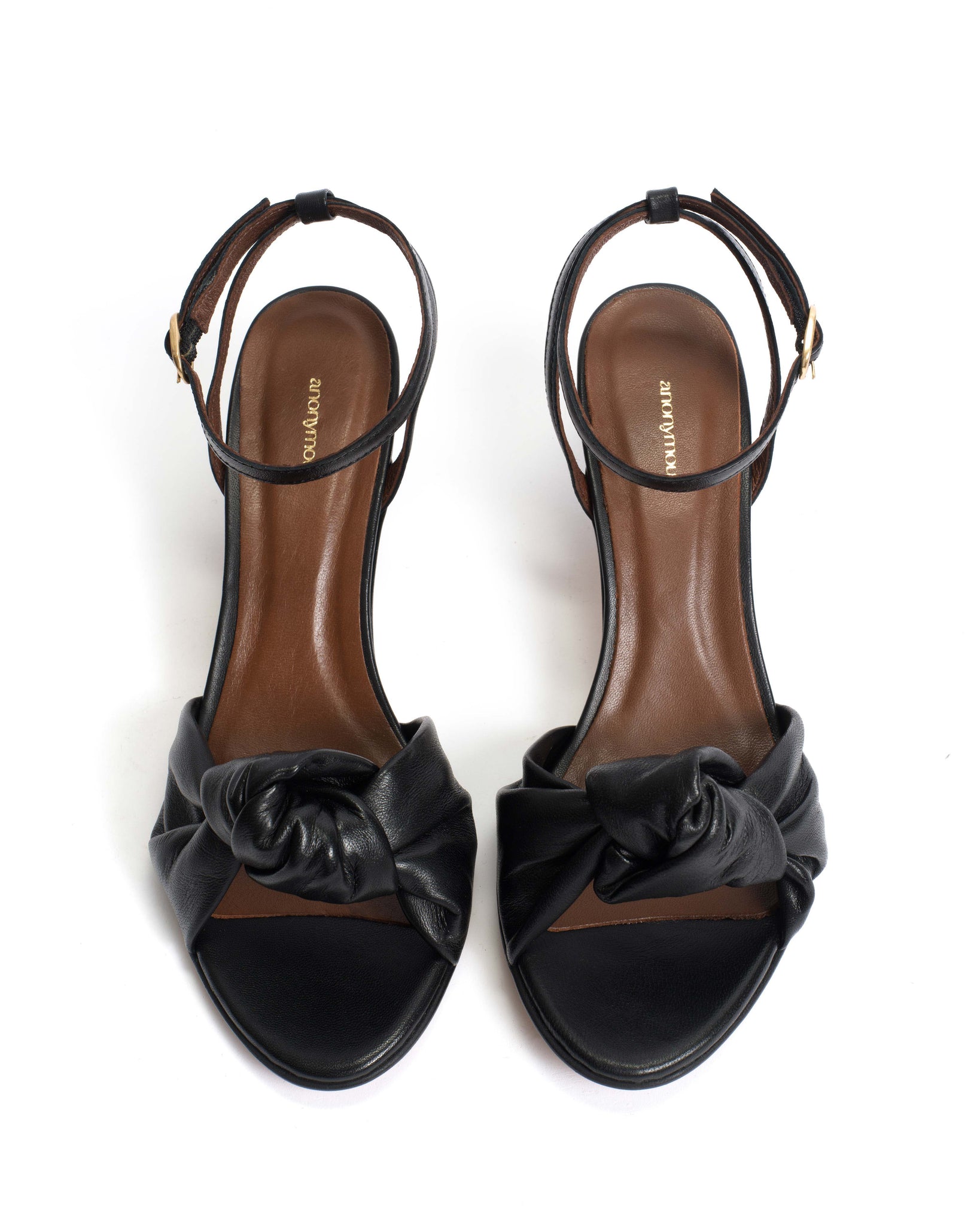 Aliza 50 stiletto Shiny lamb Black - Anonymous Copenhagen