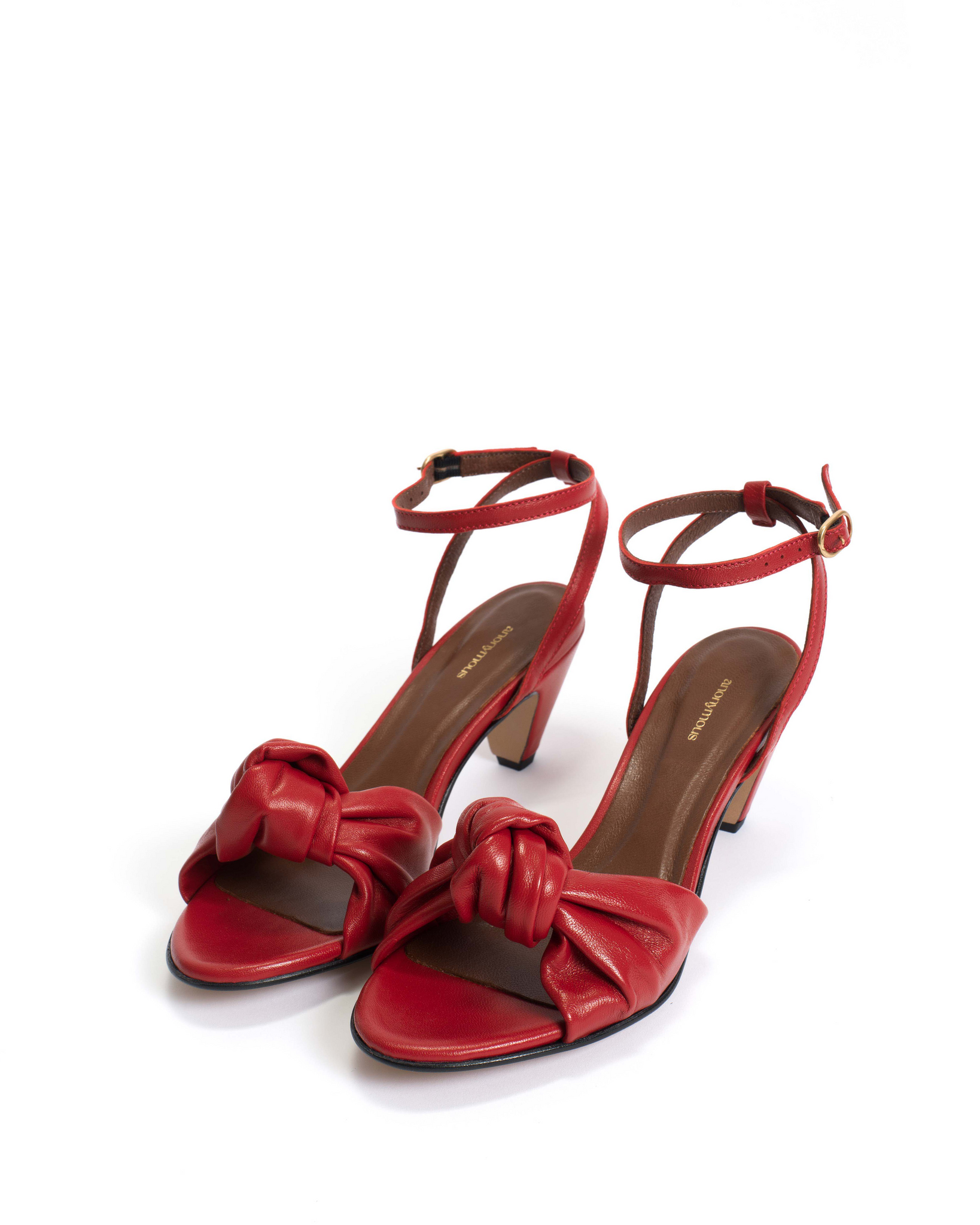 Aliza 50 stiletto Shiny lamb Ruby red