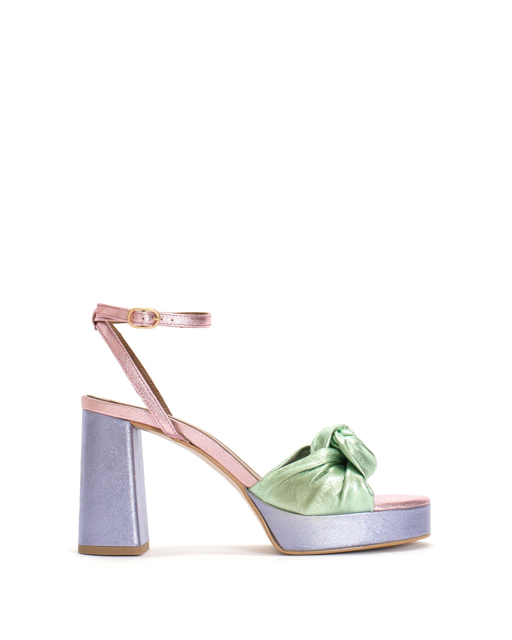 Aliza 70 platform Metallic goat Pastel purple mix - Anonymous Copenhagen