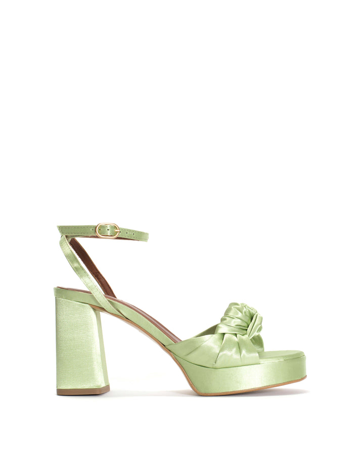 anonymous copenhagen Aliza 85 platform Antique satin Peppermint lime