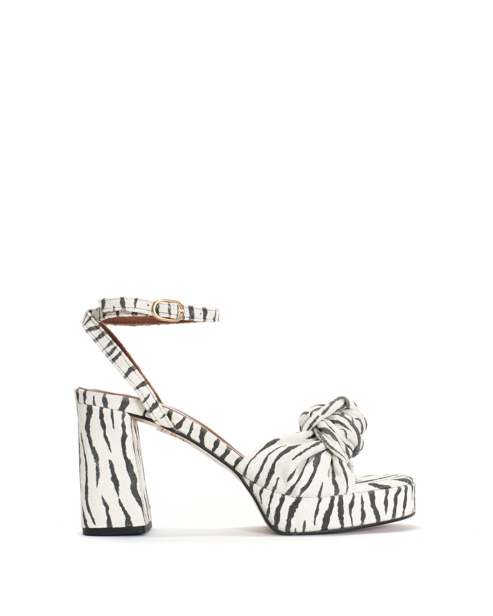 Aliza 85 platform Calf suede print Zebra - Anonymous Copenhagen