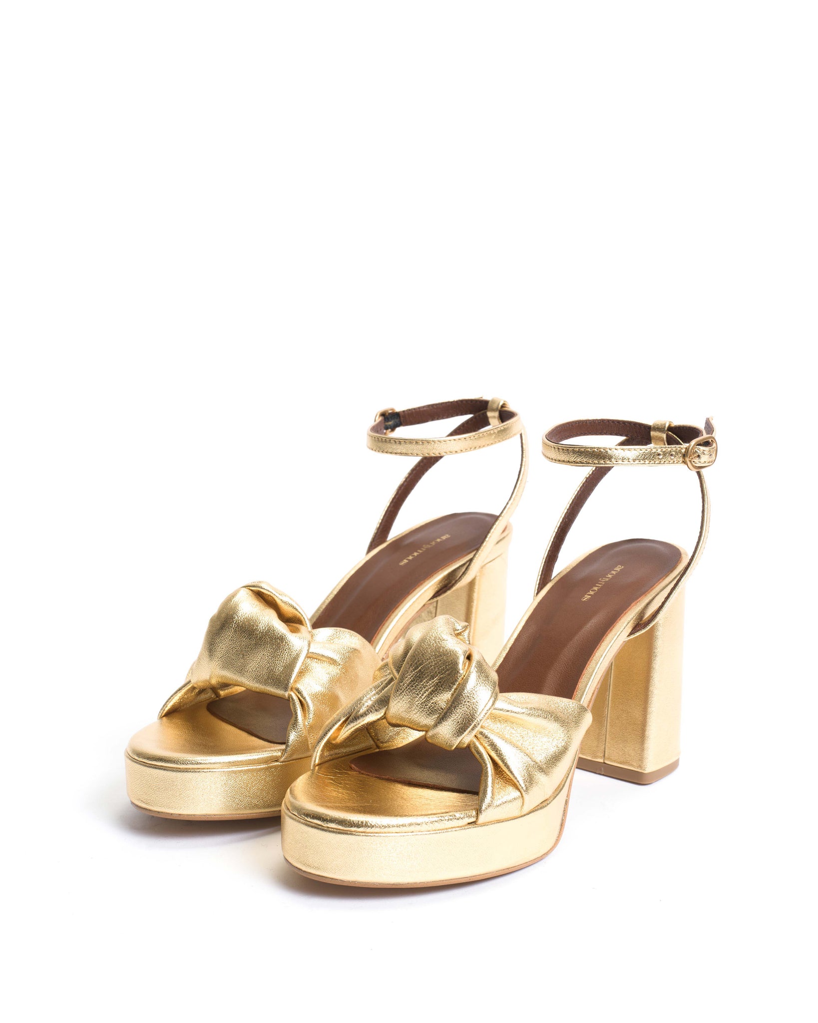 Aliza 85 platform Metallic goat Gold - Anonymous Copenhagen