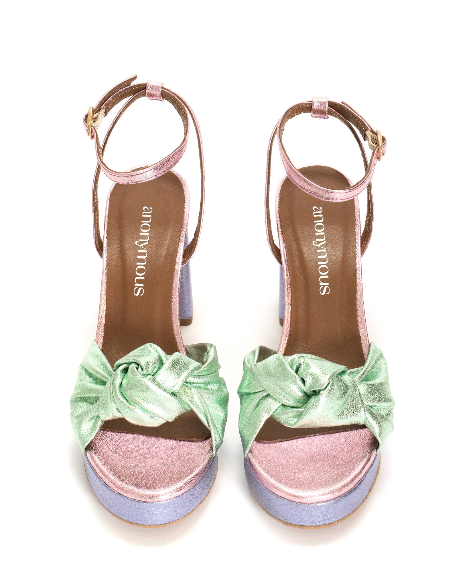 Aliza 85 platform Metallic goat Pastel purple mix - Anonymous Copenhagen