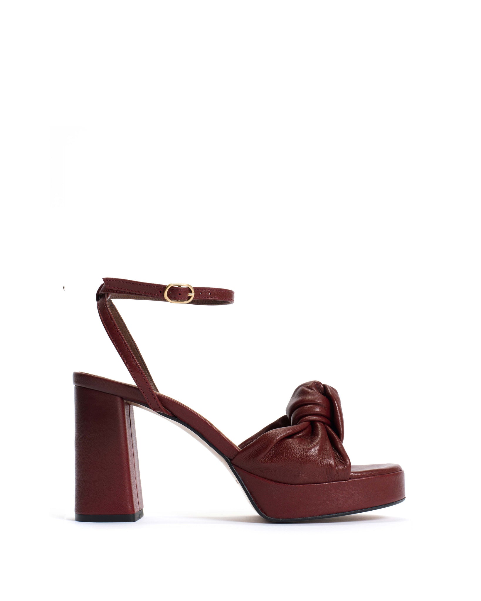 Aliza 85 platform Shiny lamb Pomegranate - Anonymous Copenhagen