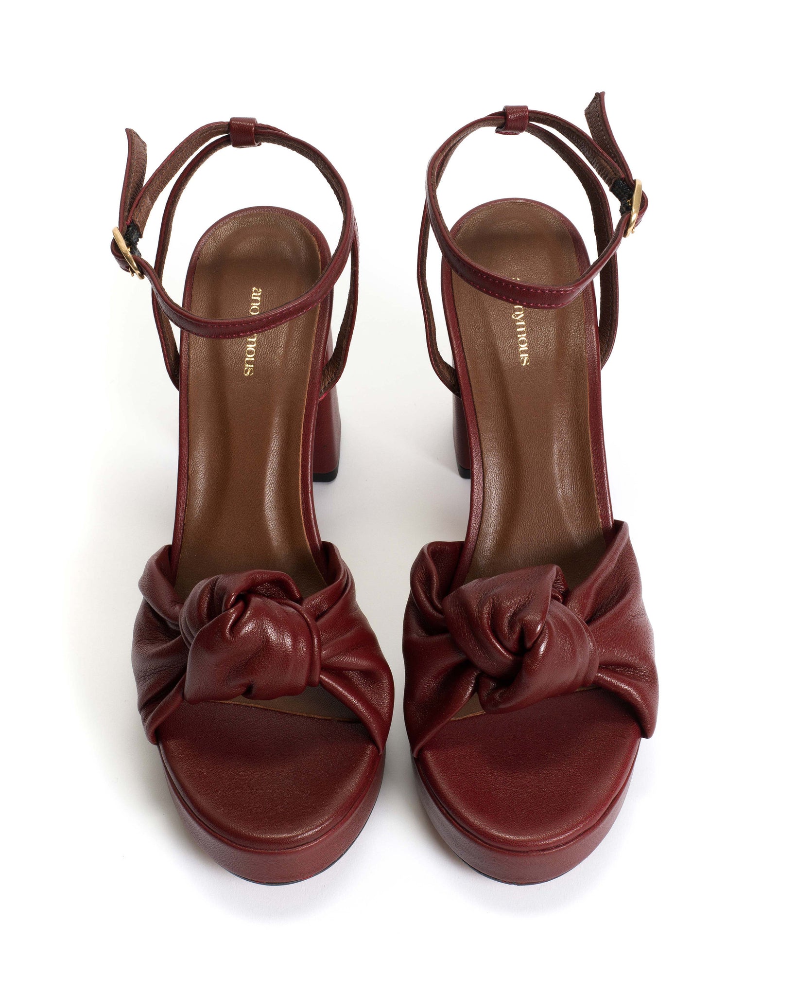 Aliza 85 platform Shiny lamb Pomegranate - Anonymous Copenhagen