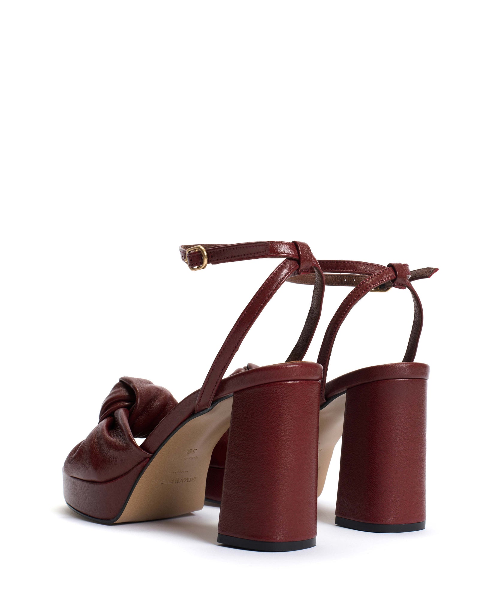 Aliza 85 platform Shiny lamb Pomegranate - Anonymous Copenhagen