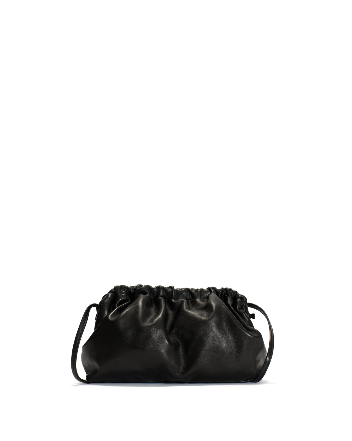 Hally classic cloud bag Shiny lamb Black
