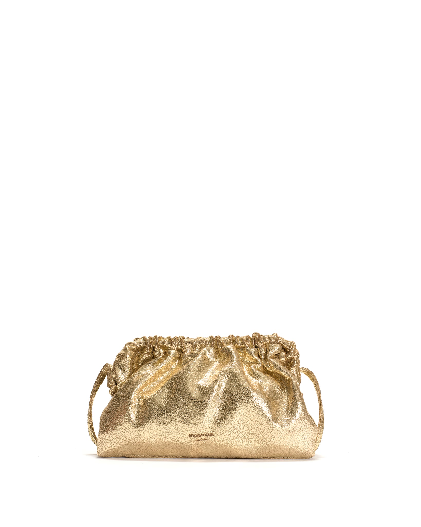 Hally grand cloud bag Crackled metallic goat Gold - Anonymous Copenhagen