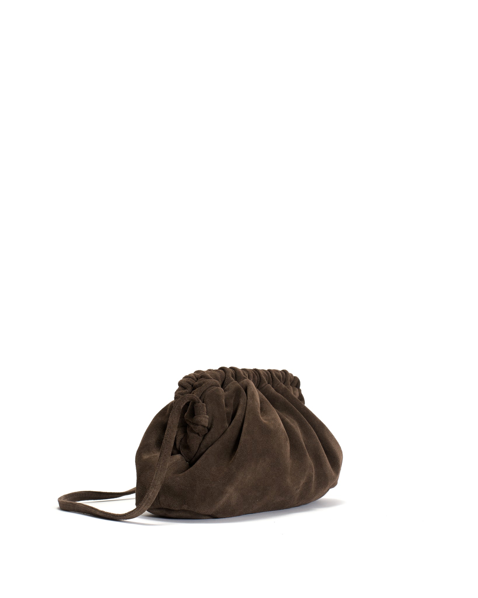 Hally petite cloud bag Calf suede Coffee brown - Anonymous Copenhagen