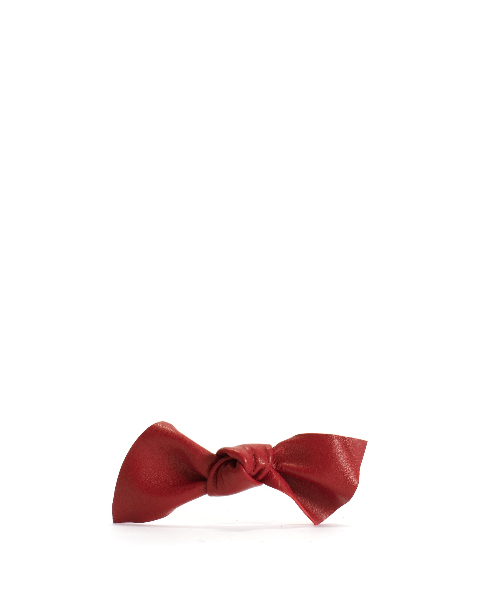 Linnie hair elastic grand bow Shiny lamb Ruby red - Anonymous Copenhagen